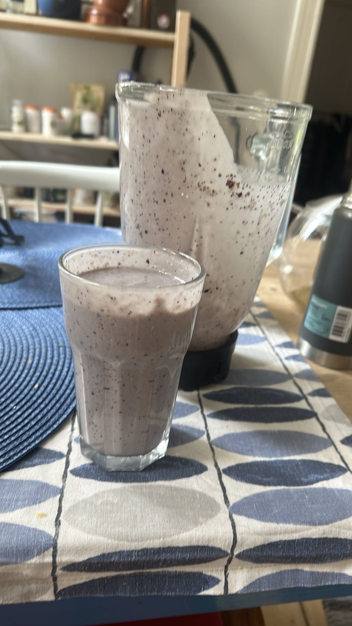 Blåbärsbanansmoothie