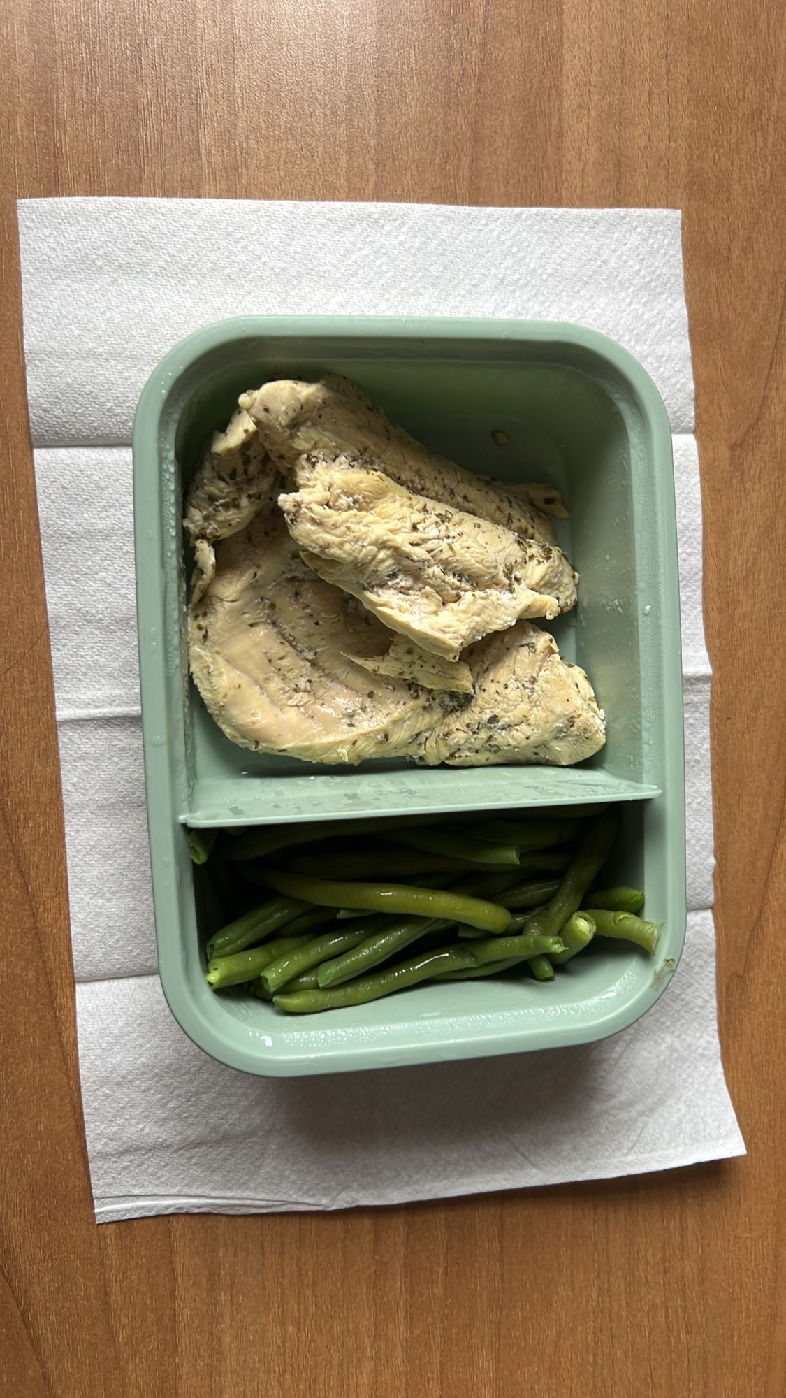 Pollo e fagiolini