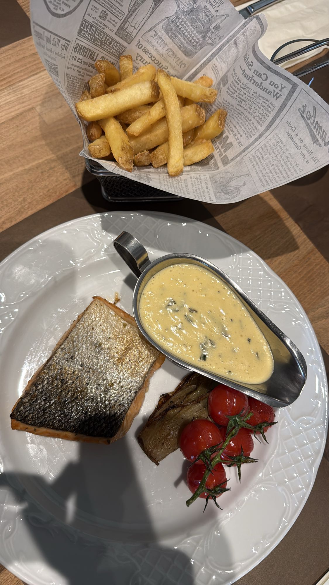 Salmon and Fries
