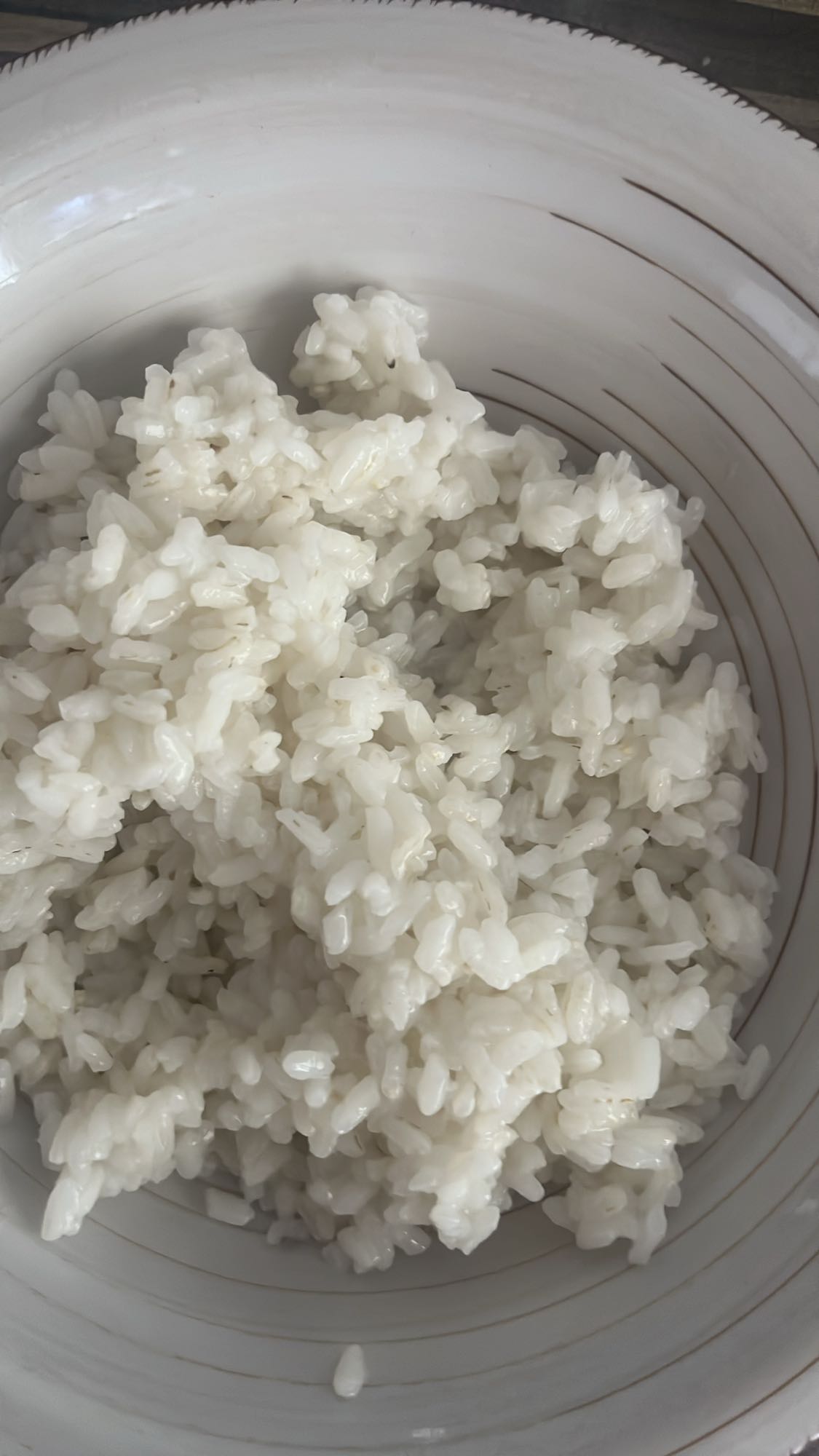 arroz blanco cocido
