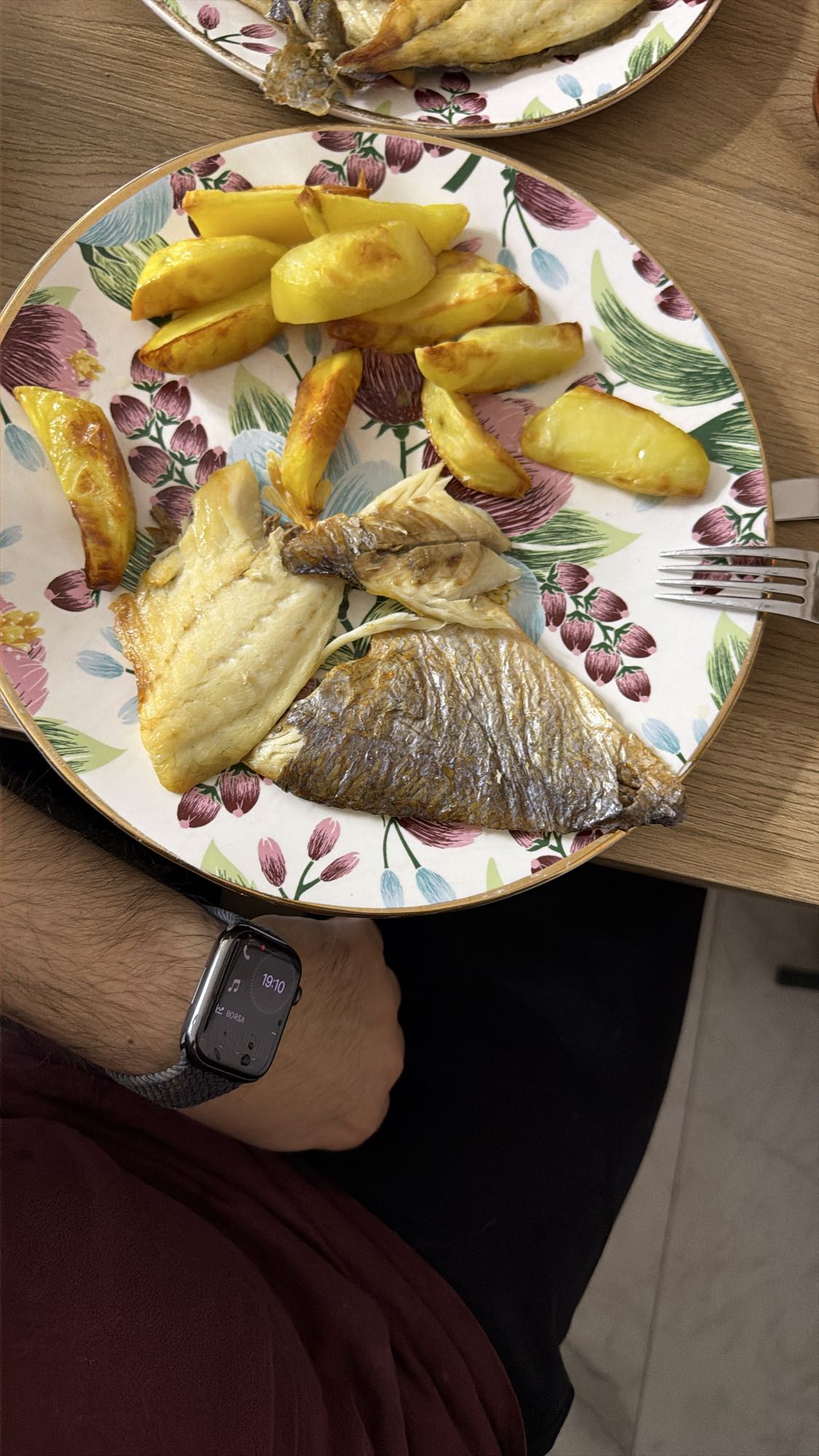 Fırın balık ve patates