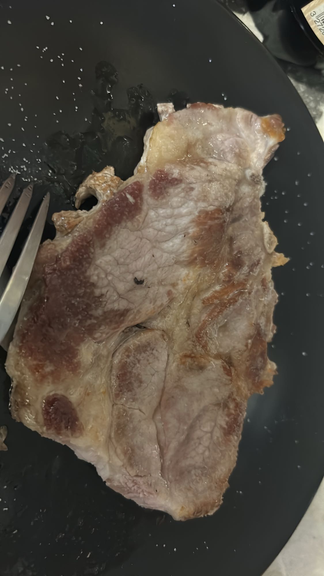 Côte de porc grillée