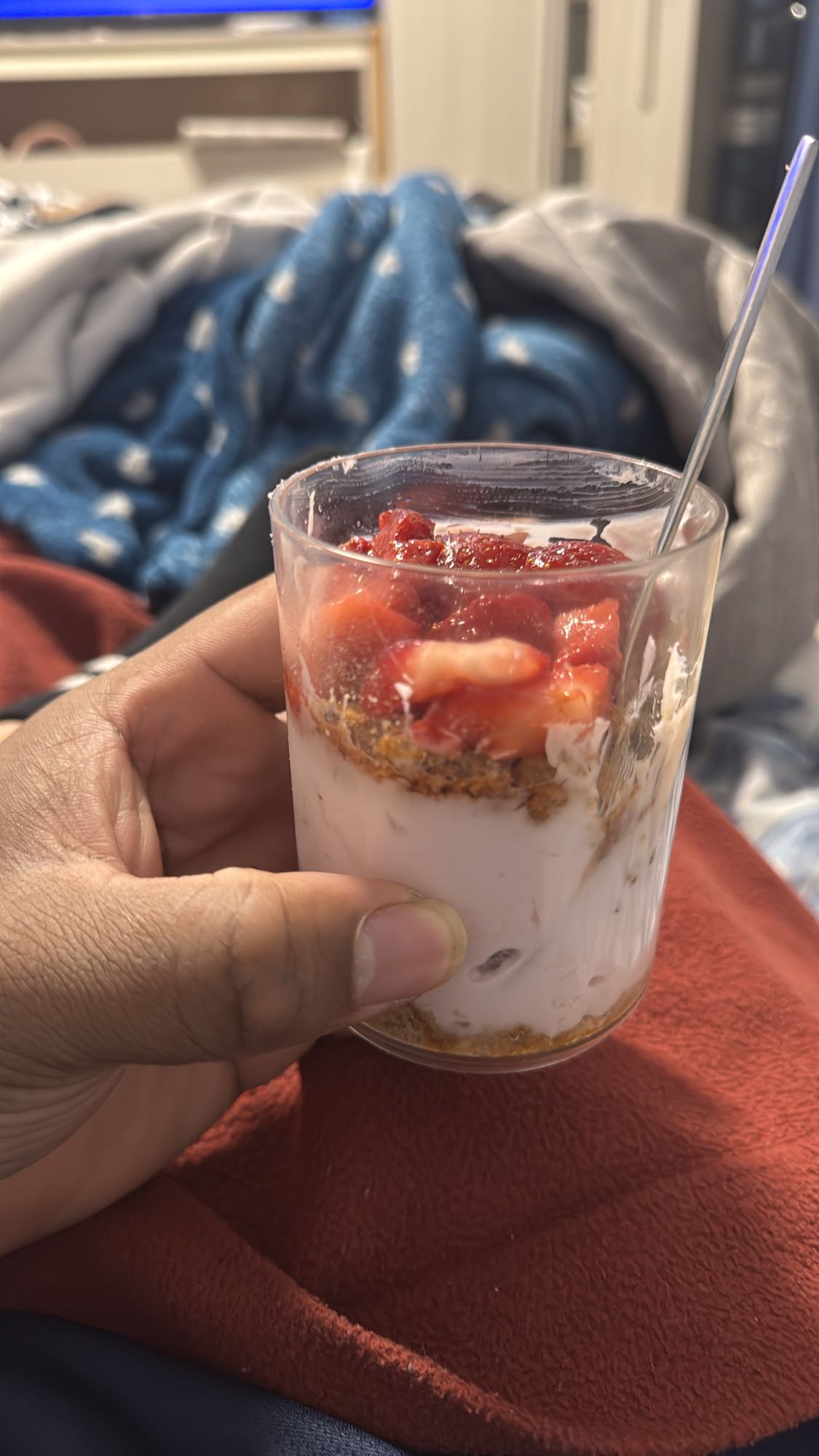 Yogurt con fragole
