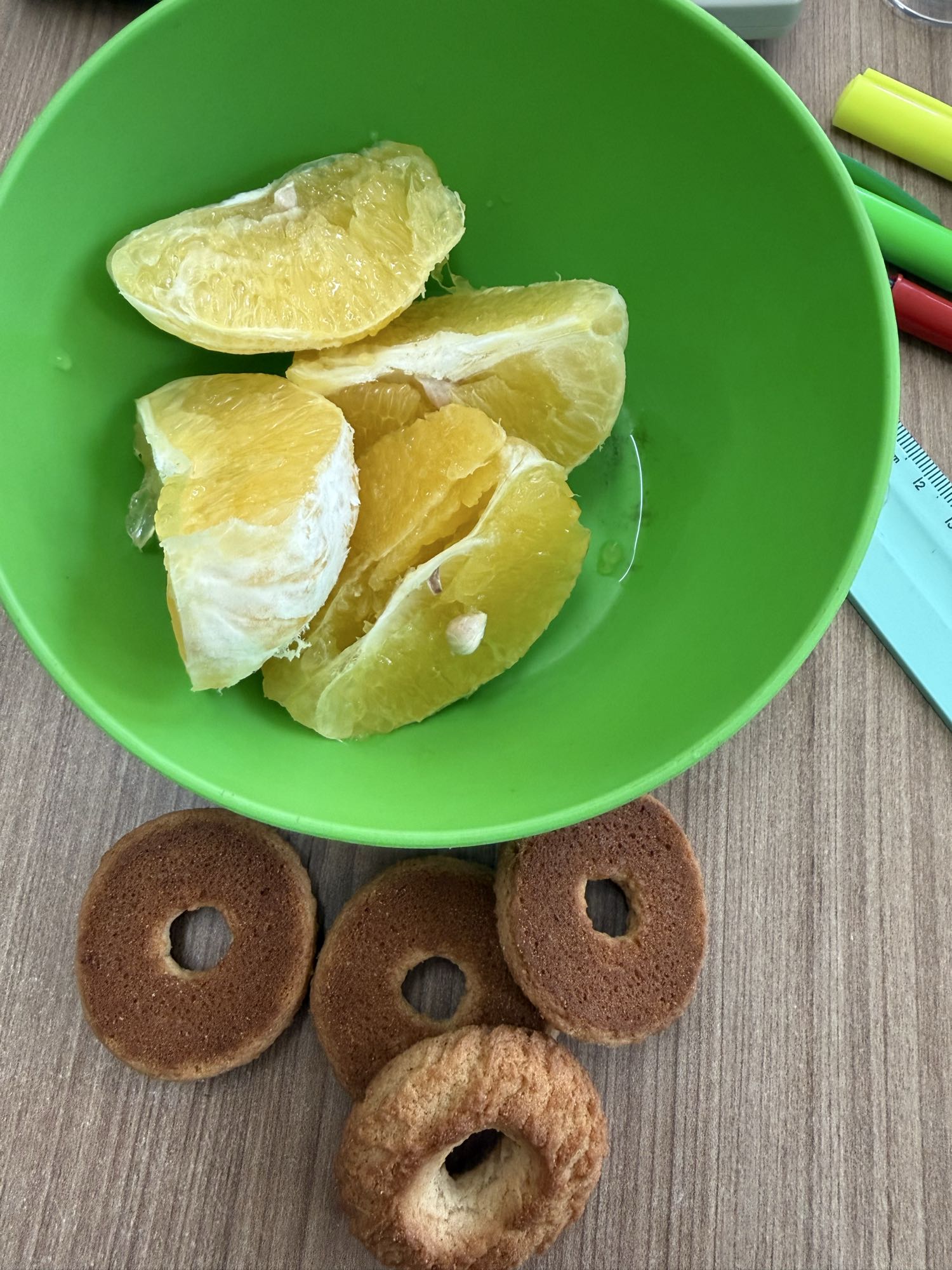 Laranja com rosquinhas