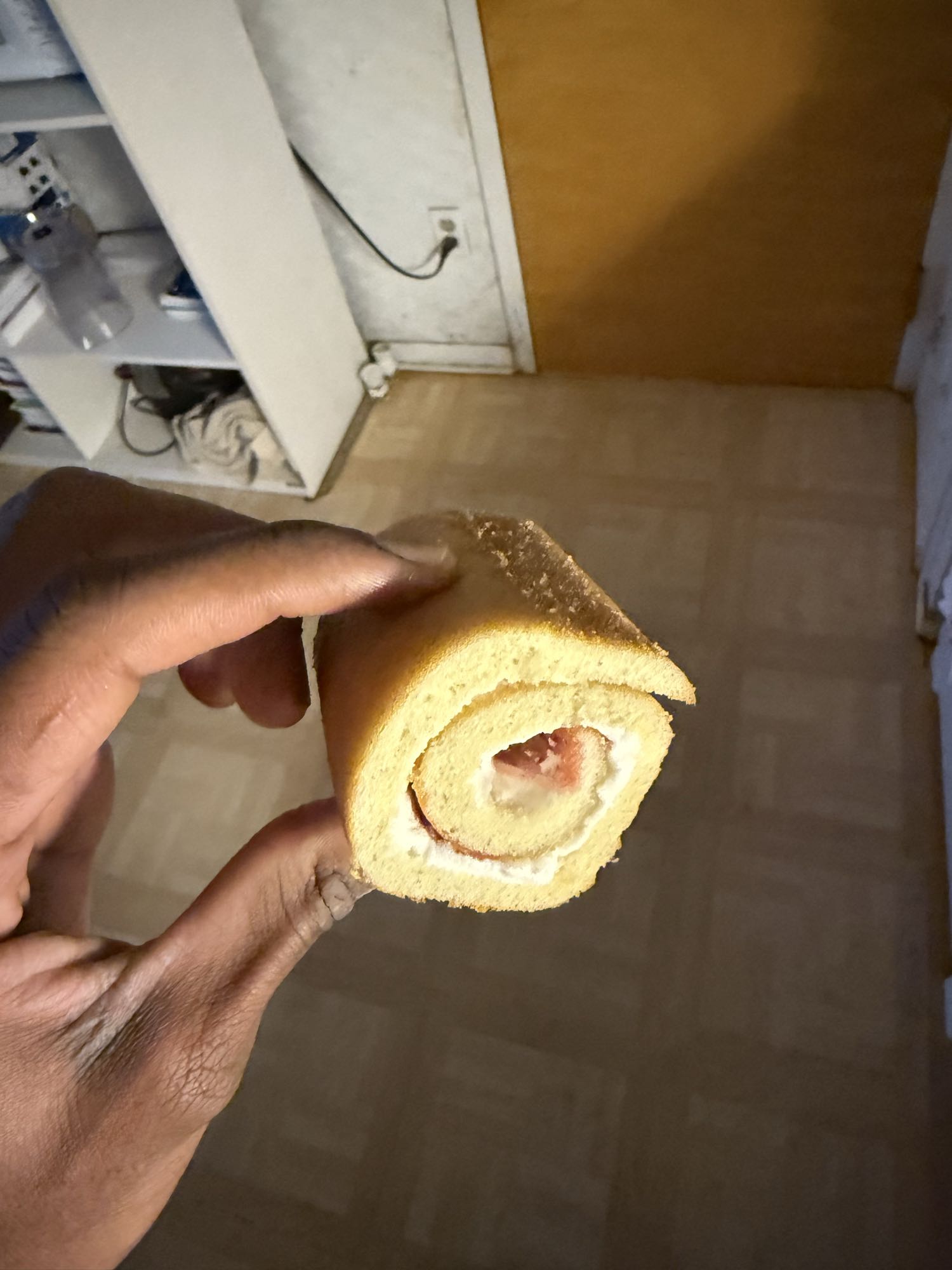 gâteau roulé à la fraise