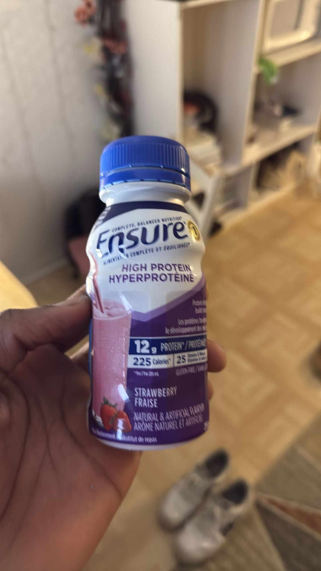 Boisson protéinée fraise