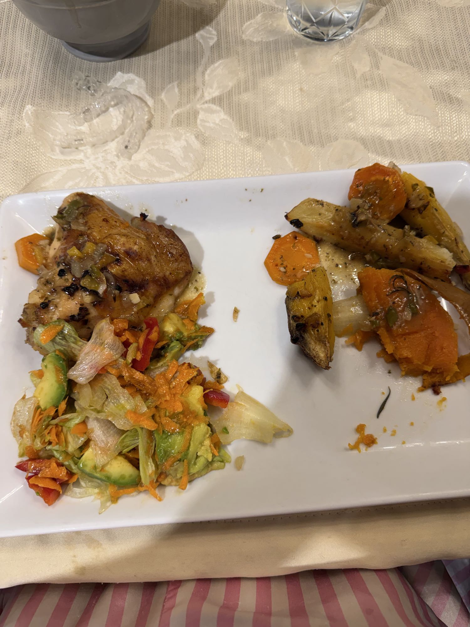 Pollo con verduras