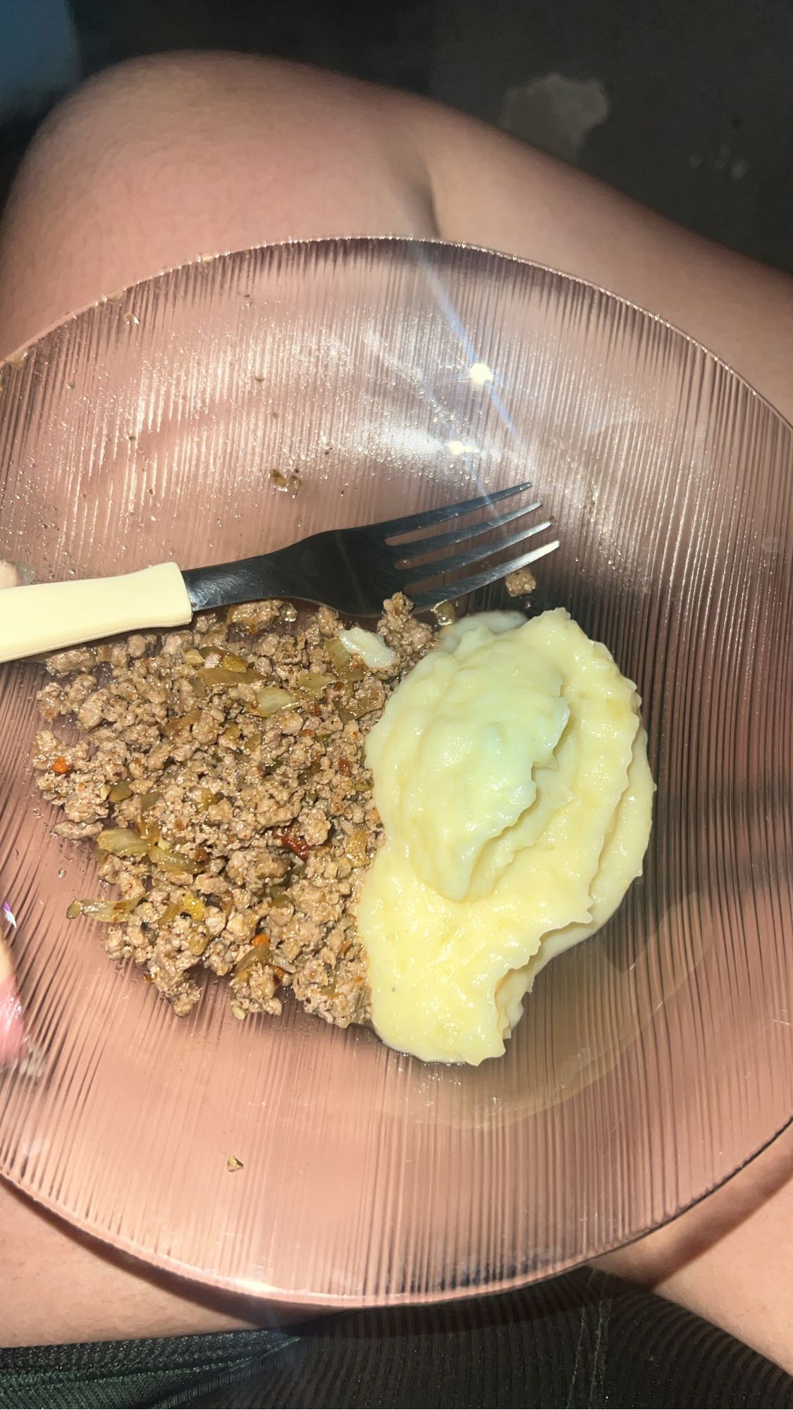 Carne moída com purê