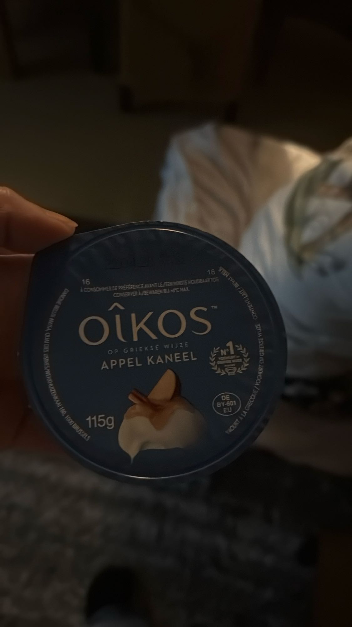Griekse yoghurt appel