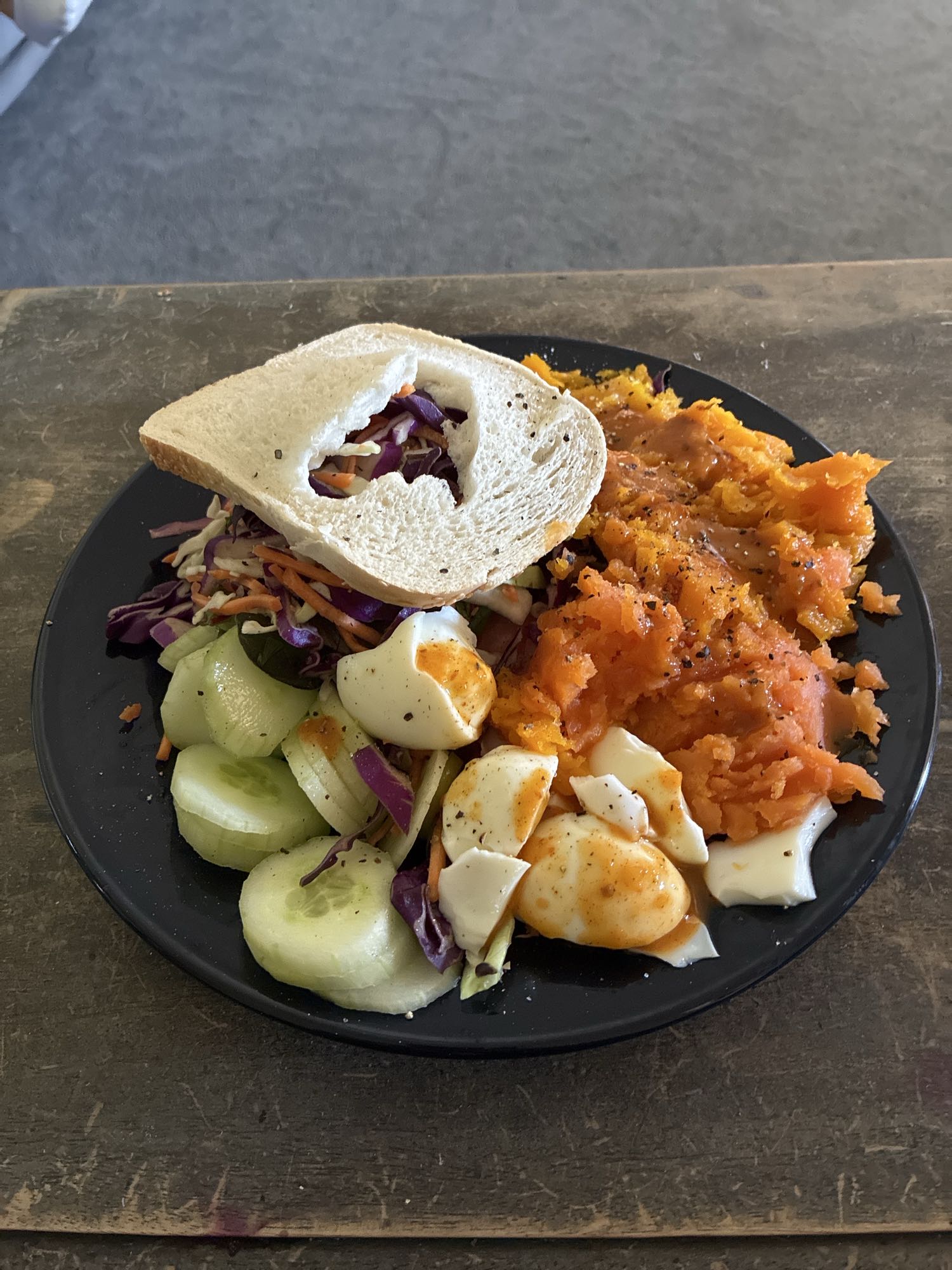 Salmon Egg Salad Plate
