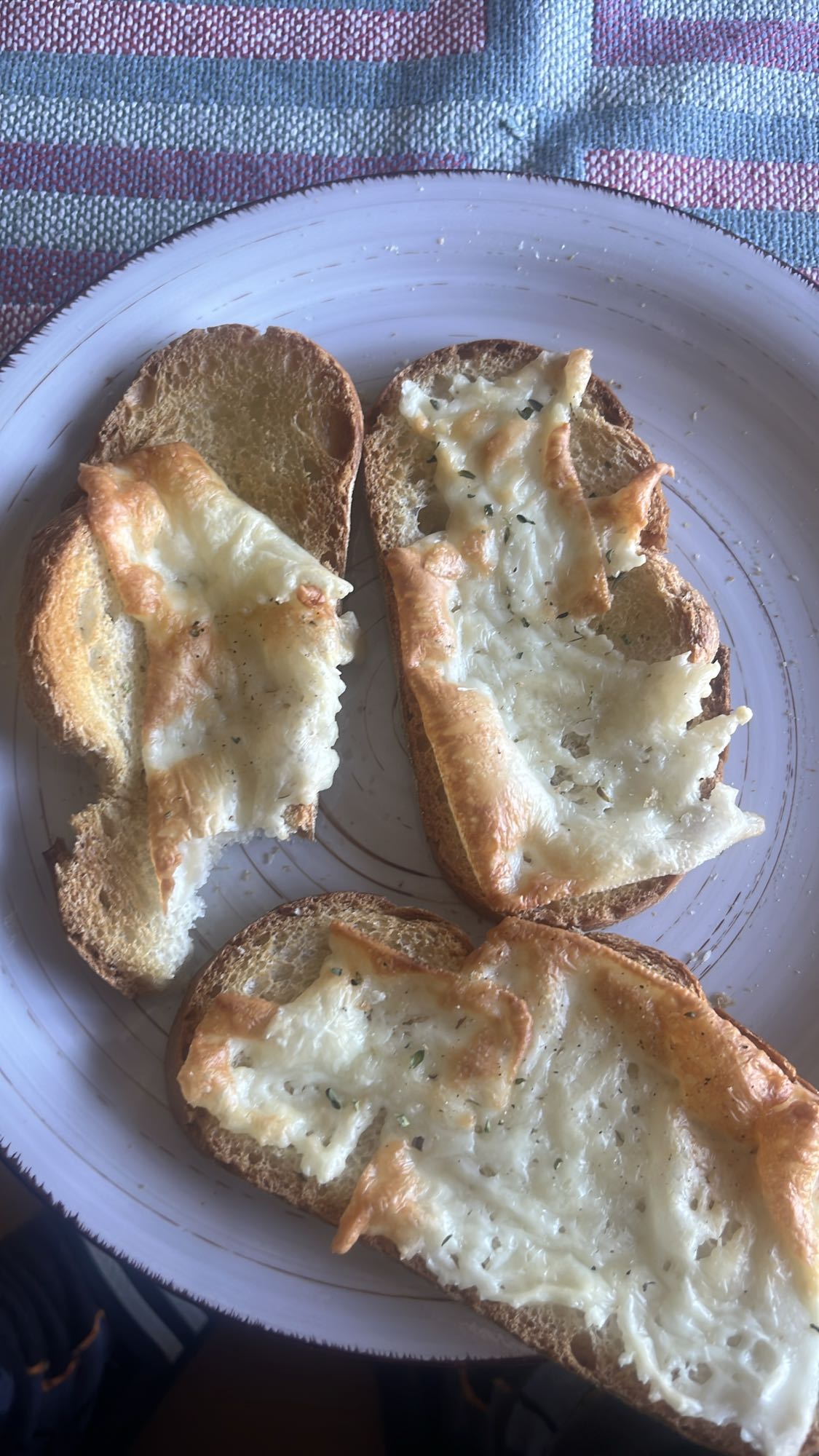 tostadas con queso