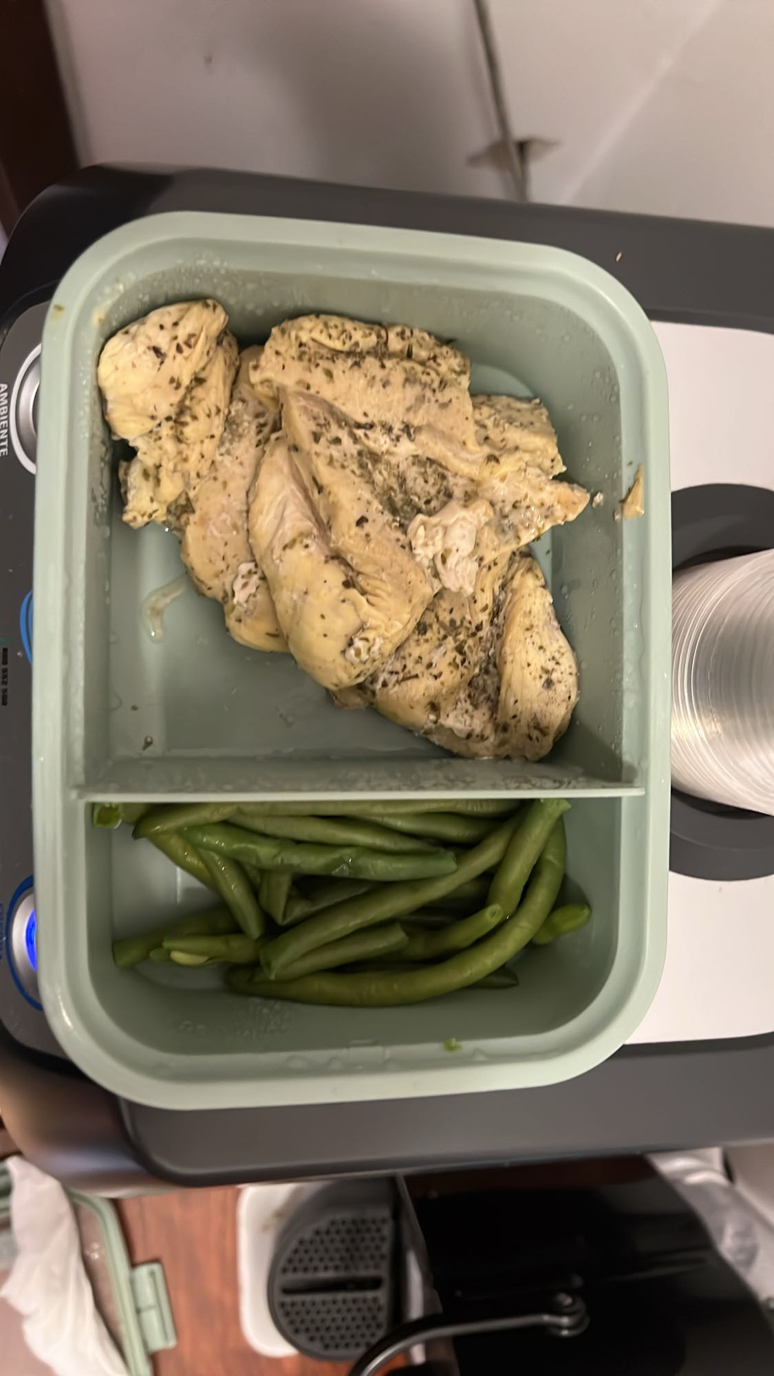 Pollo e fagiolini
