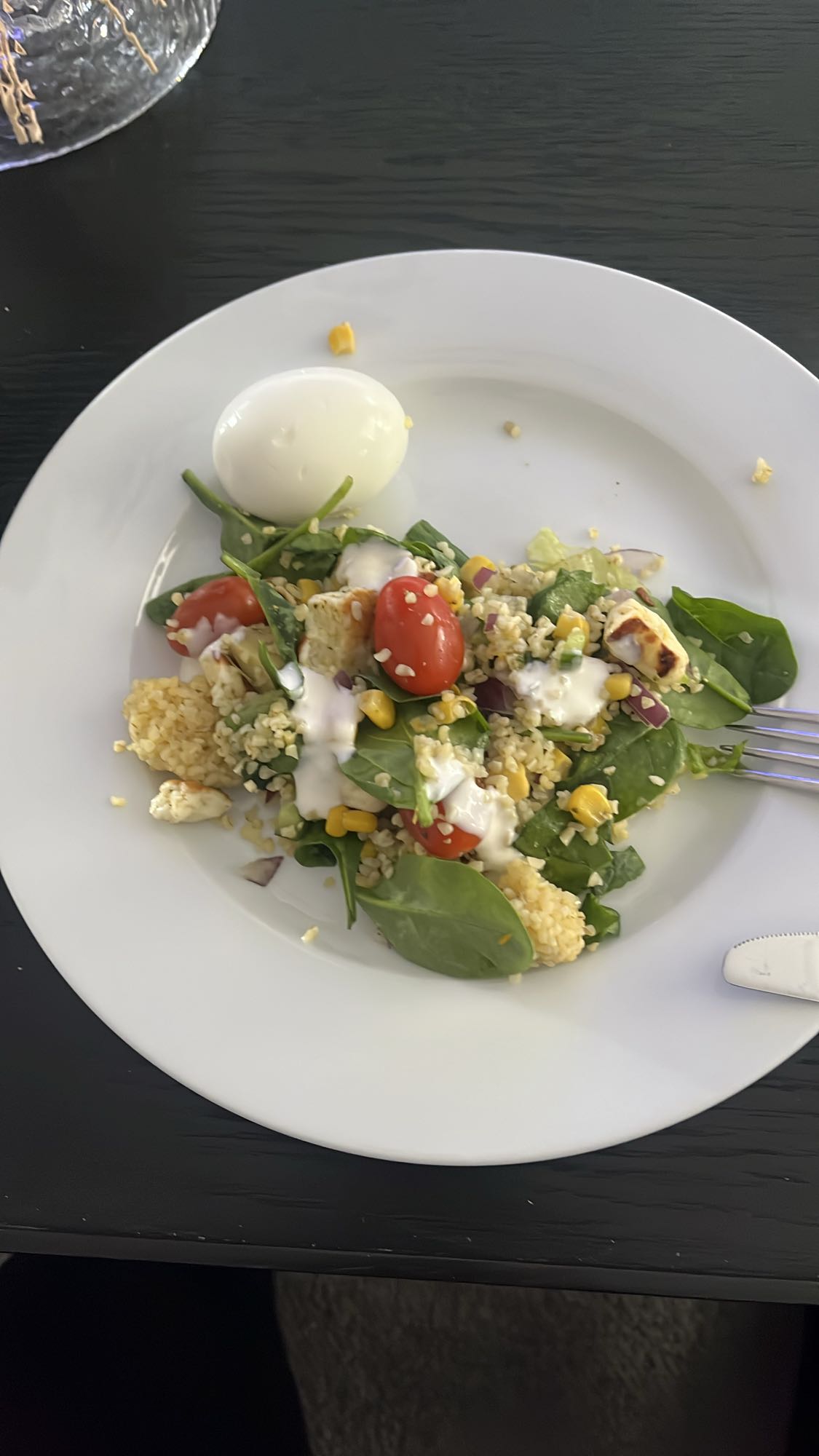 Bulgursallad med ägg