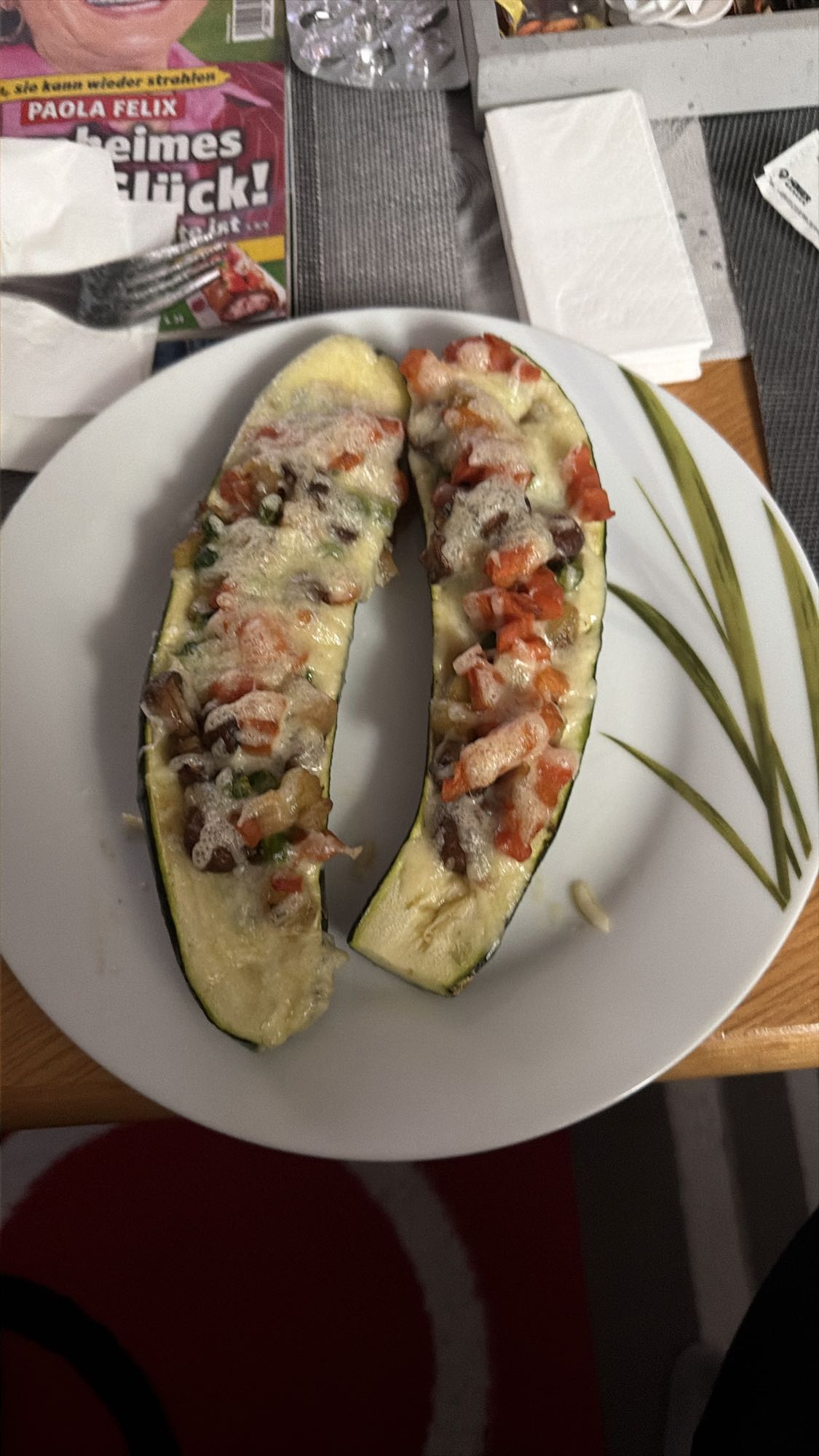 Gefüllte Zucchini