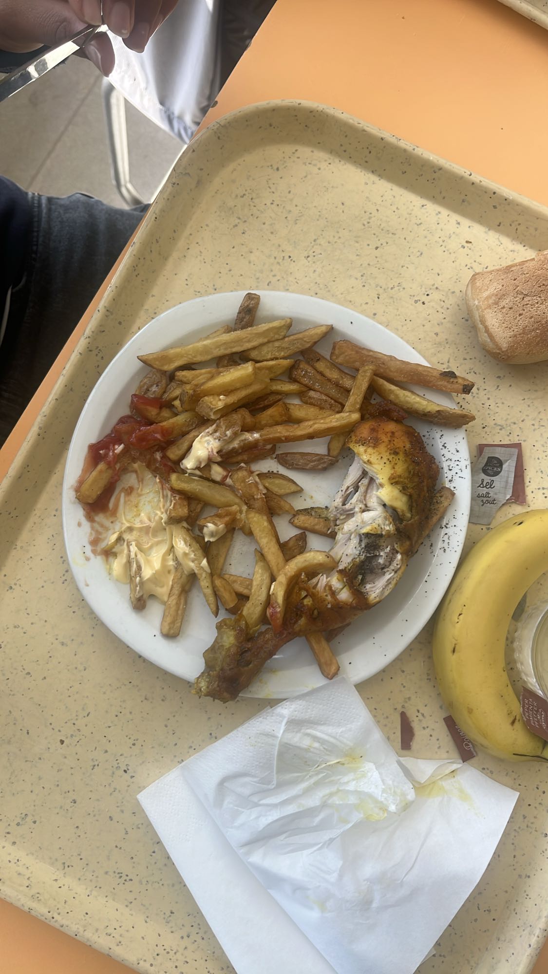 Poulet frites