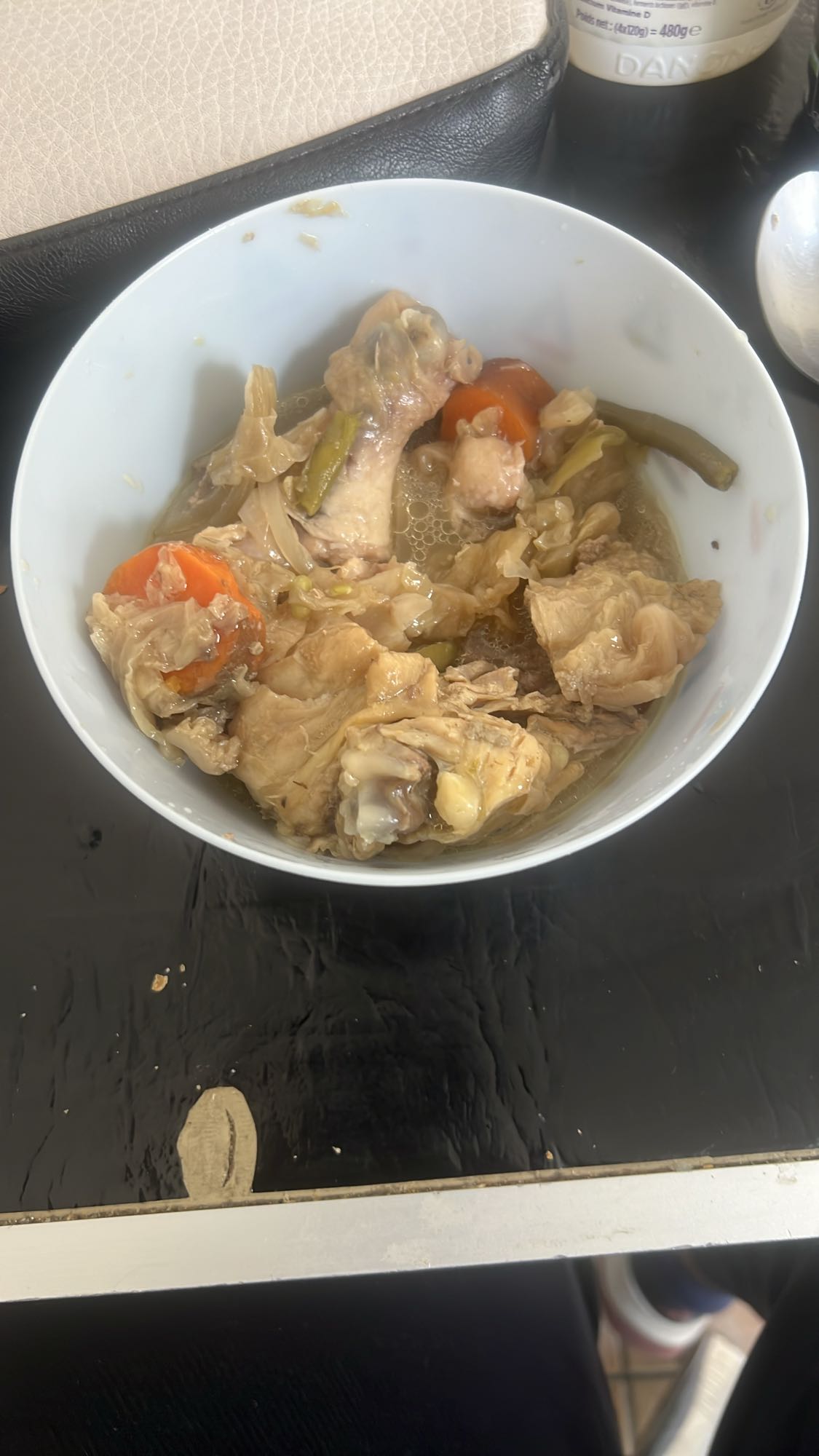 Poulet mijoté aux légumes
