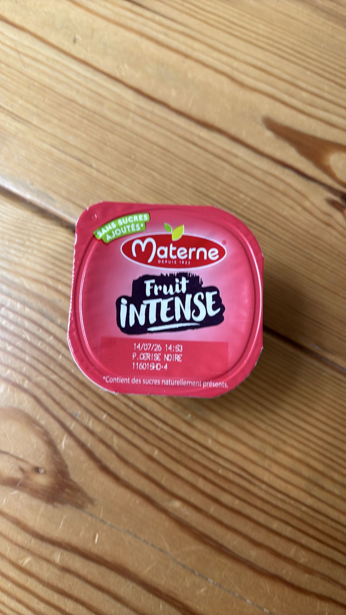 Compote cerise noire
