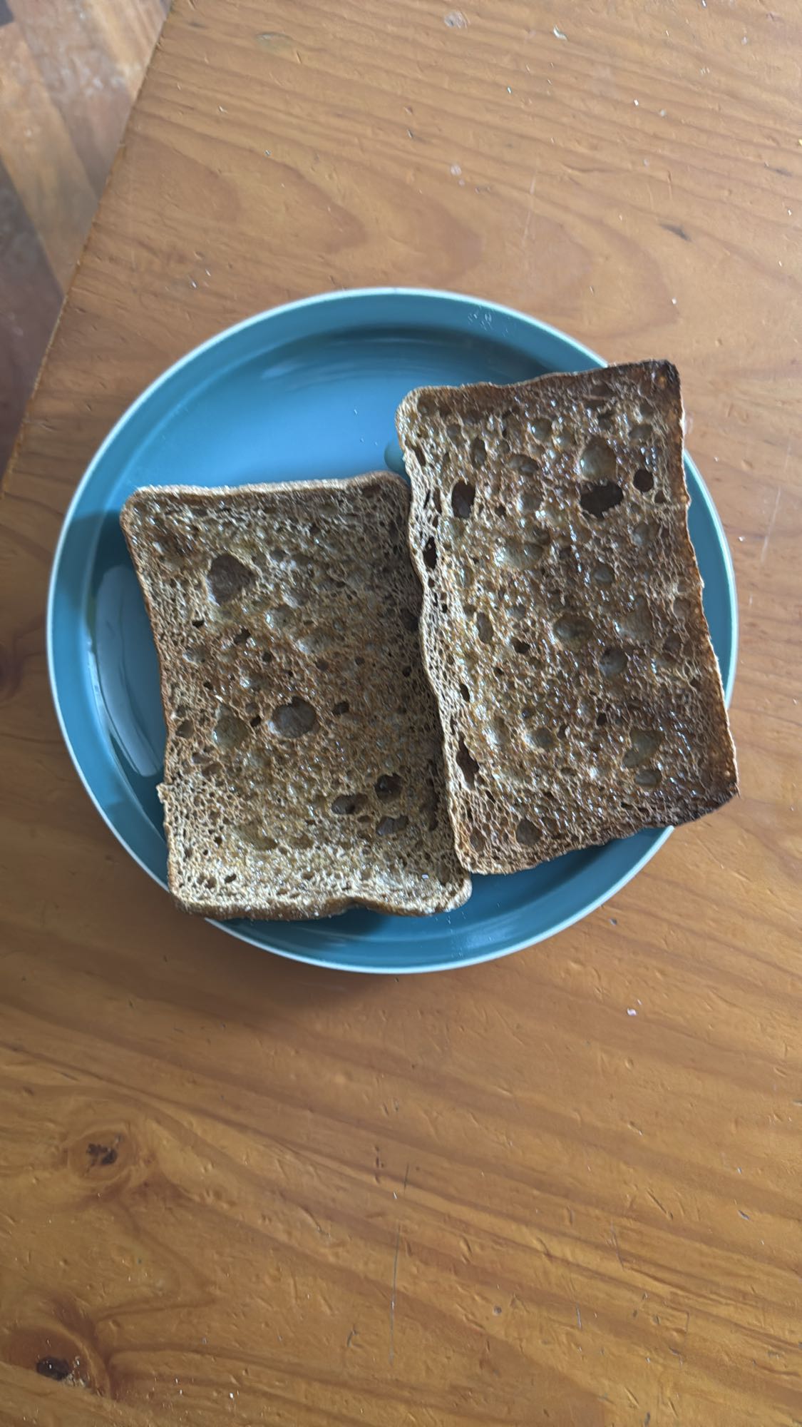 tostadas de pan integral
