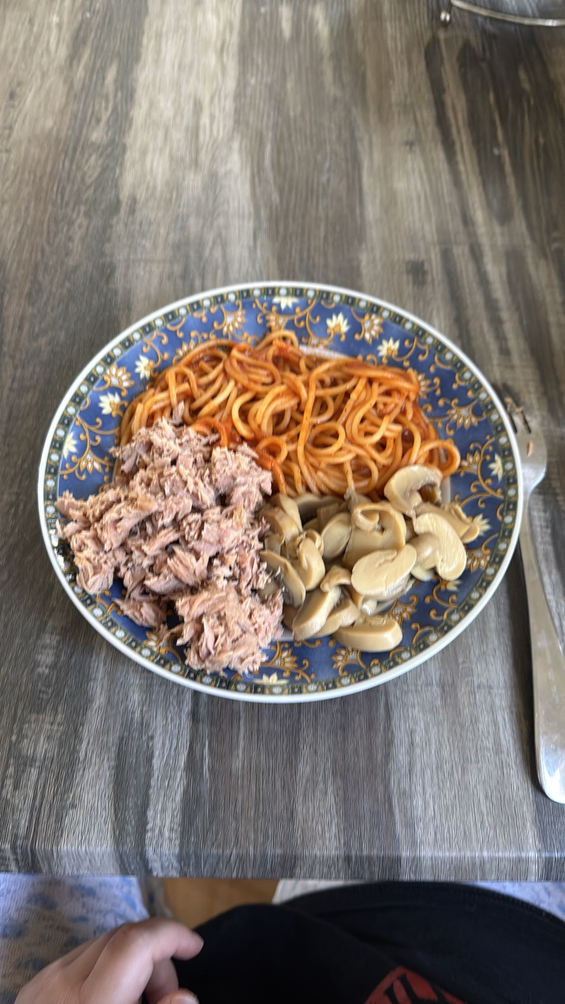Tuna Pasta and Mushrooms