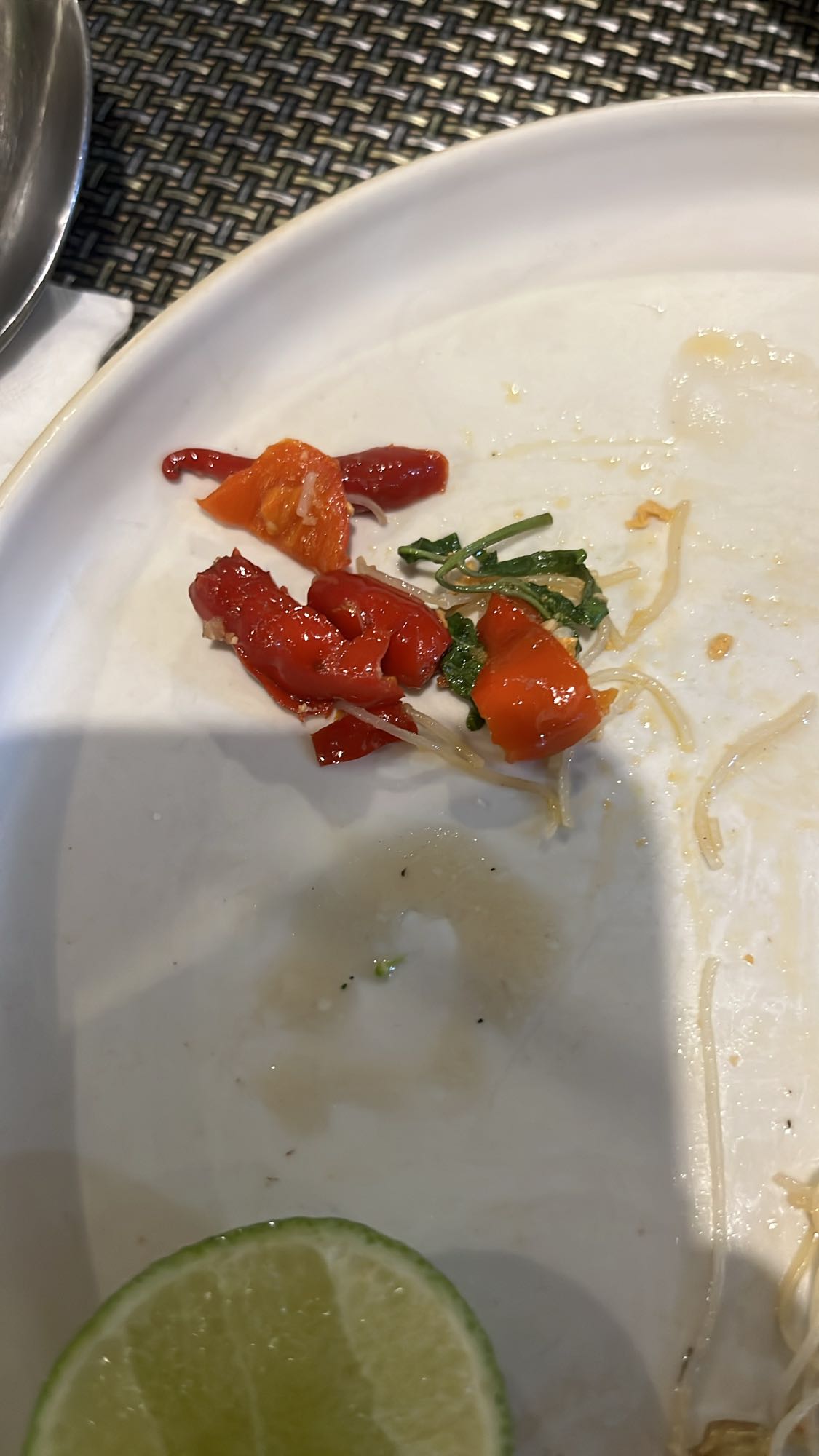 Avanzi di verdure e lime