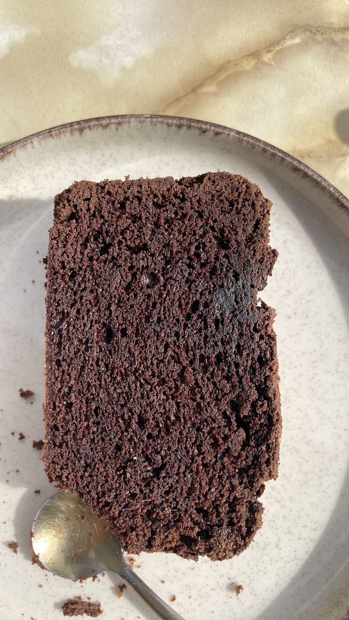 Part de gâteau au chocolat