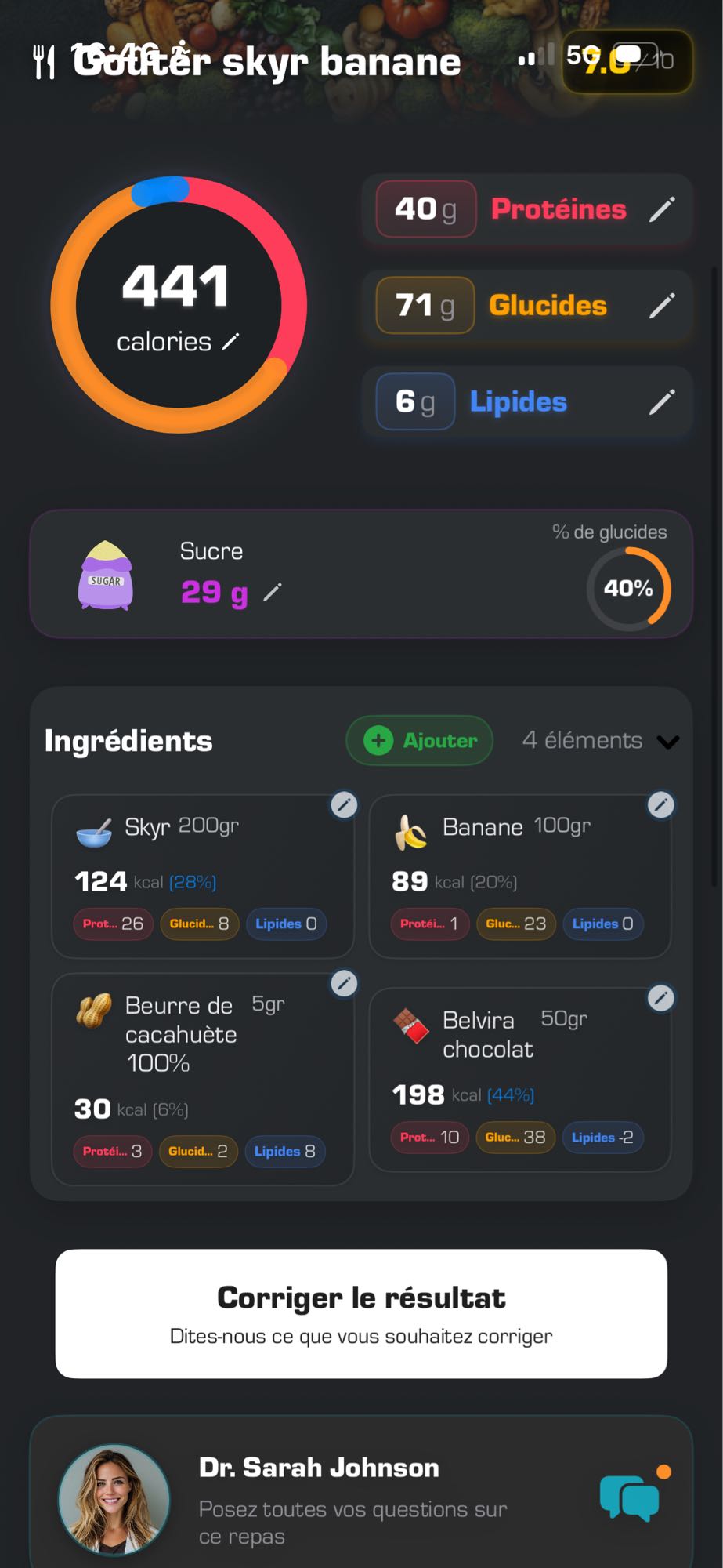 Goûter skyr banane