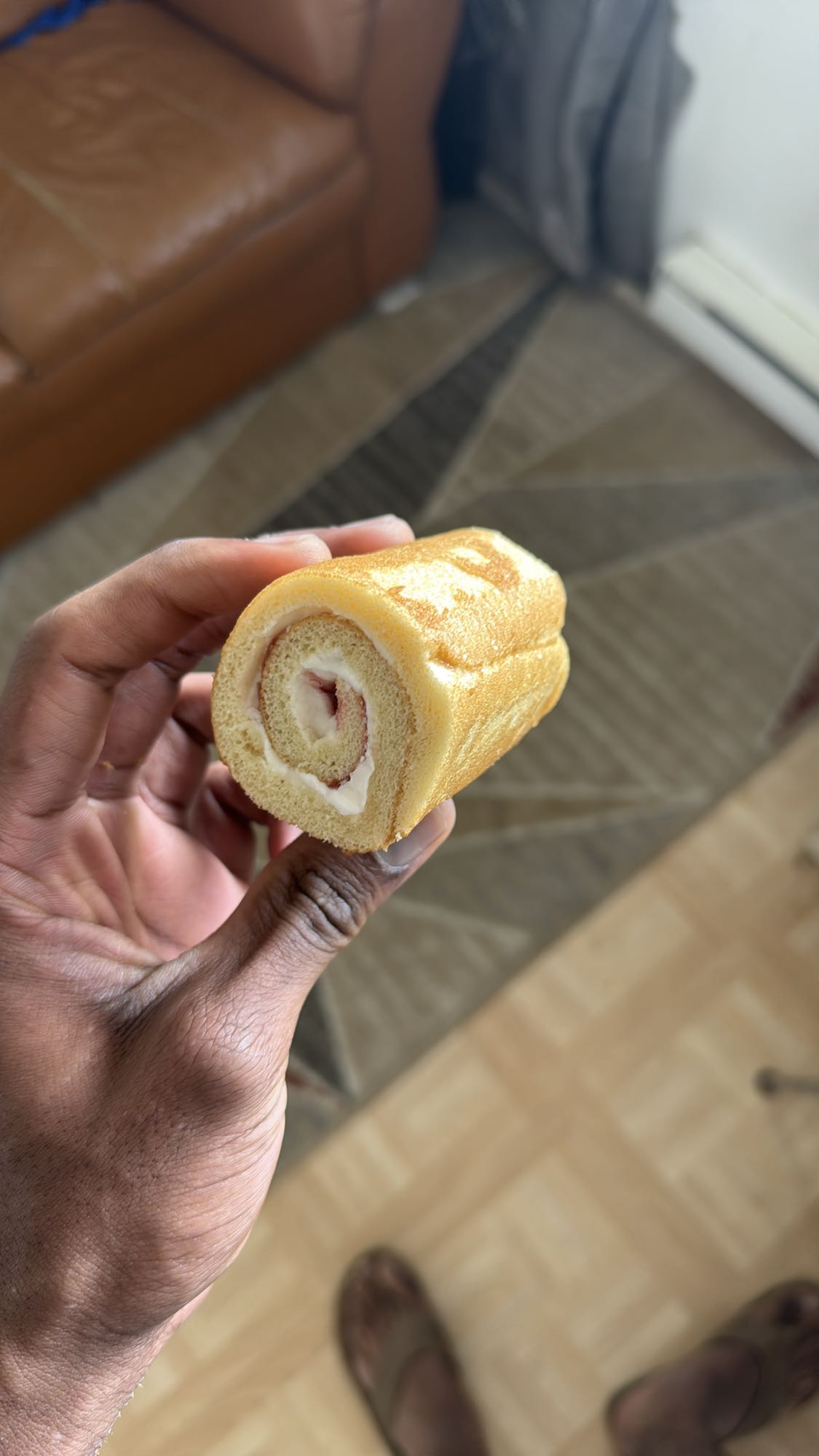 Gâteau roulé à la fraise