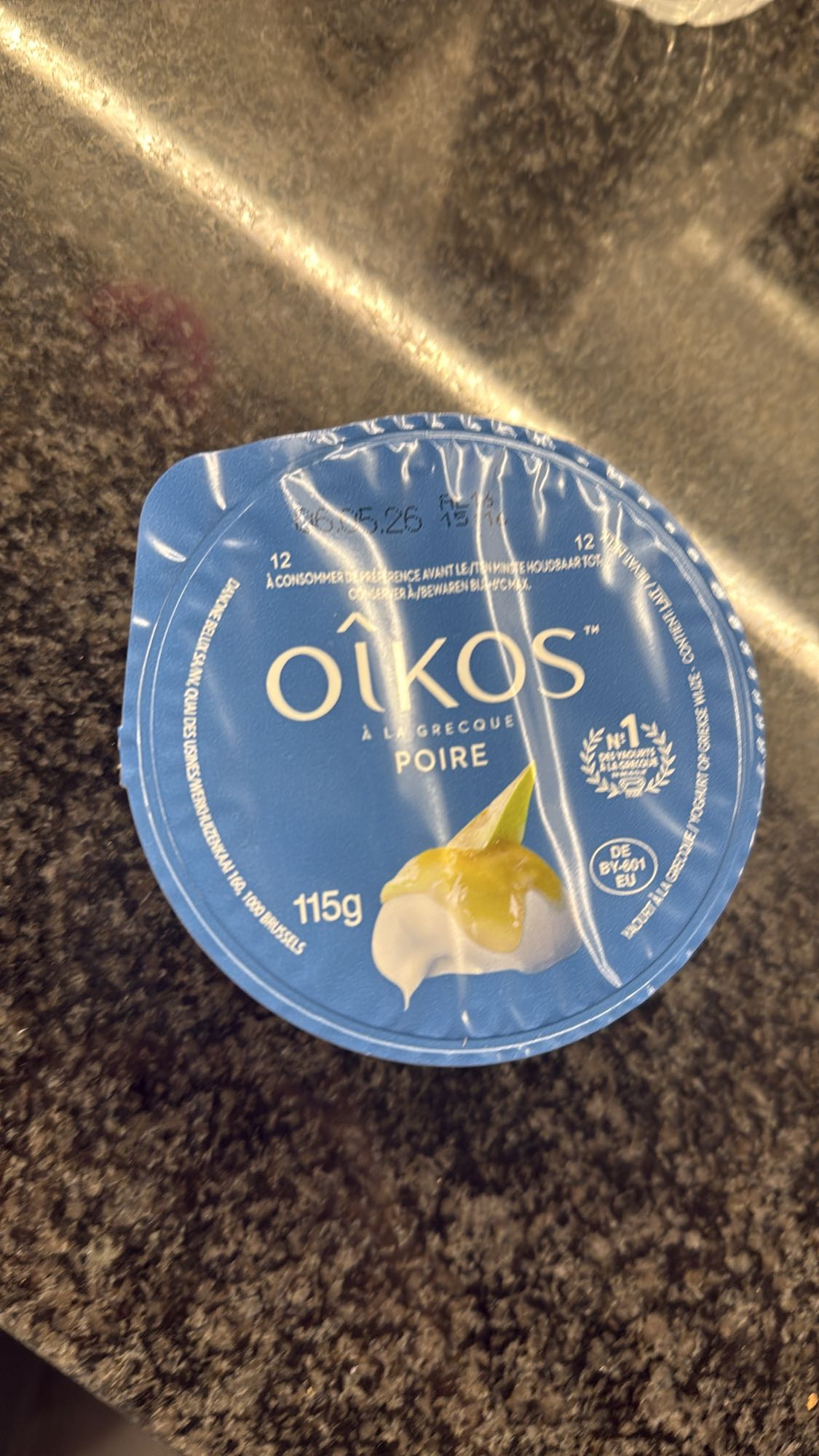 Griekse yoghurt peer
