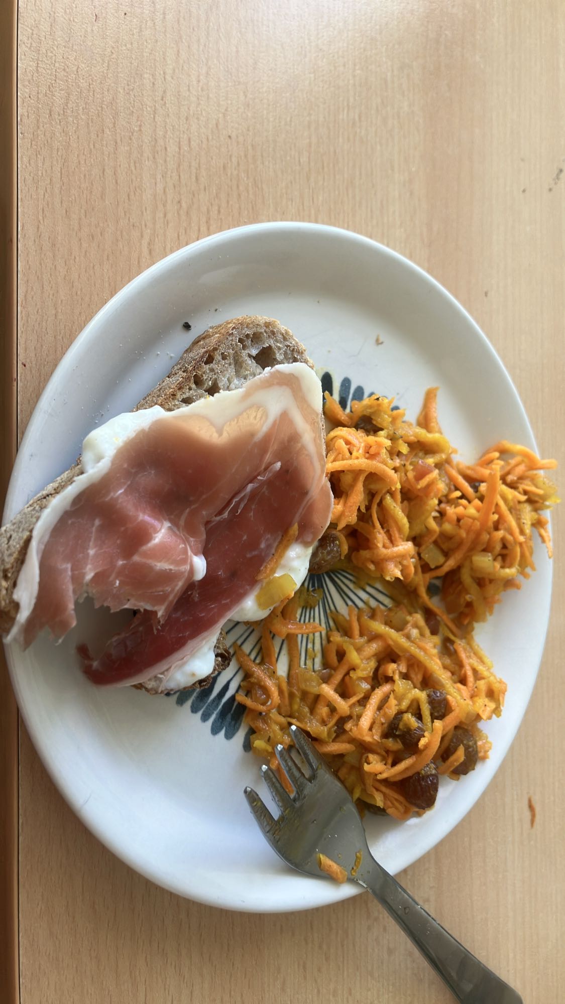 Tosta com presunto