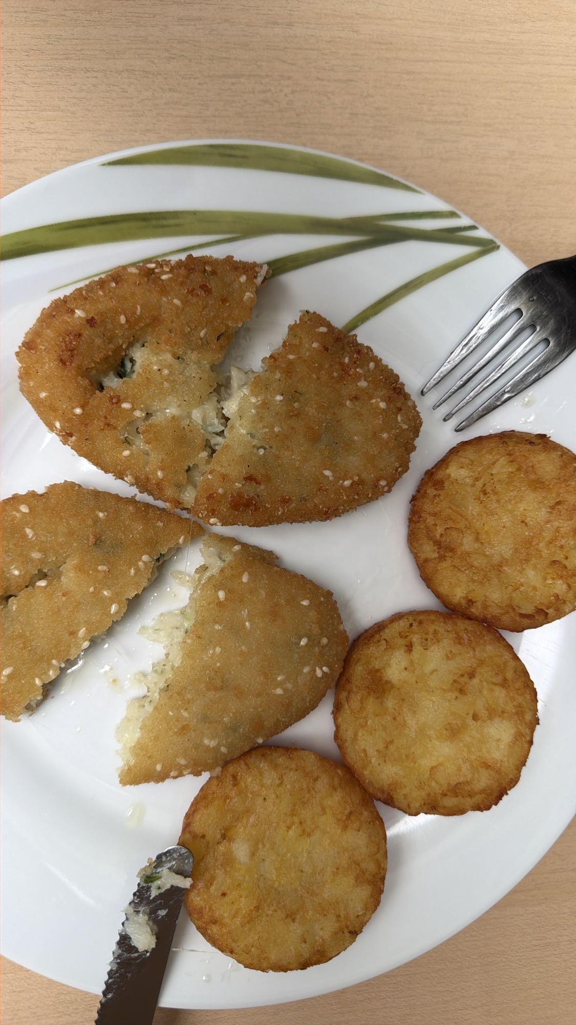 Panierte Käsetaschen