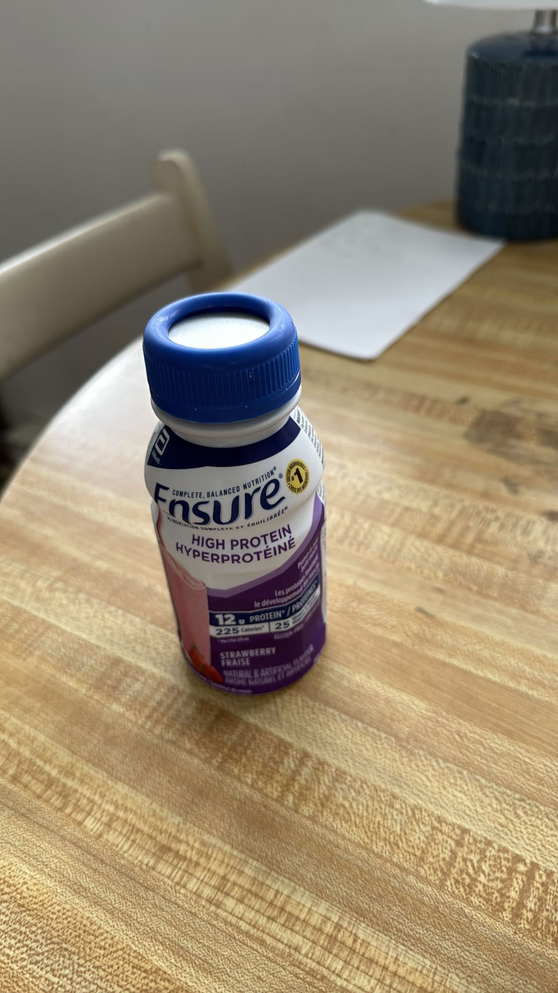 Boisson protéinée fraise