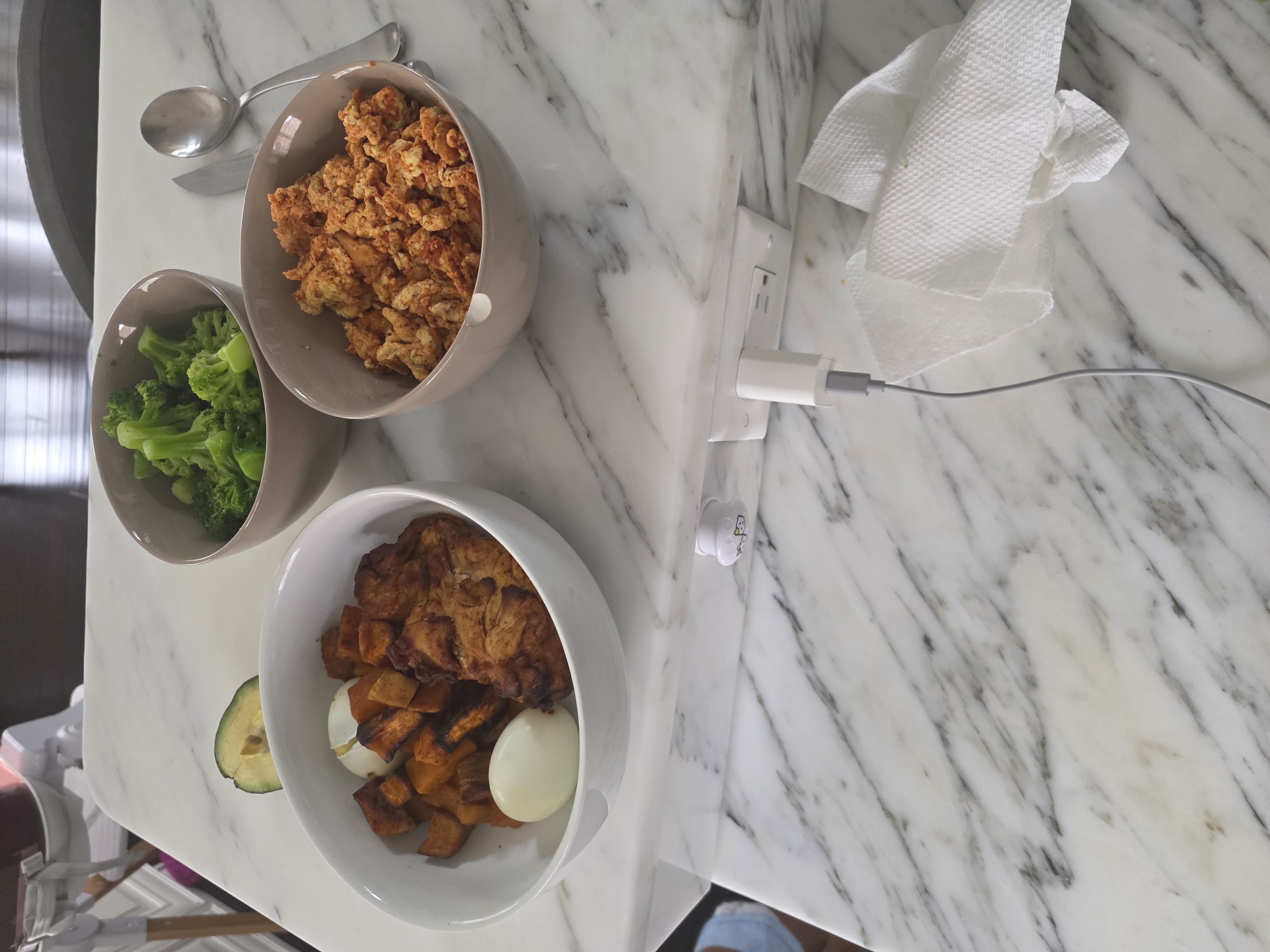 Chicken Egg Veg Bowl