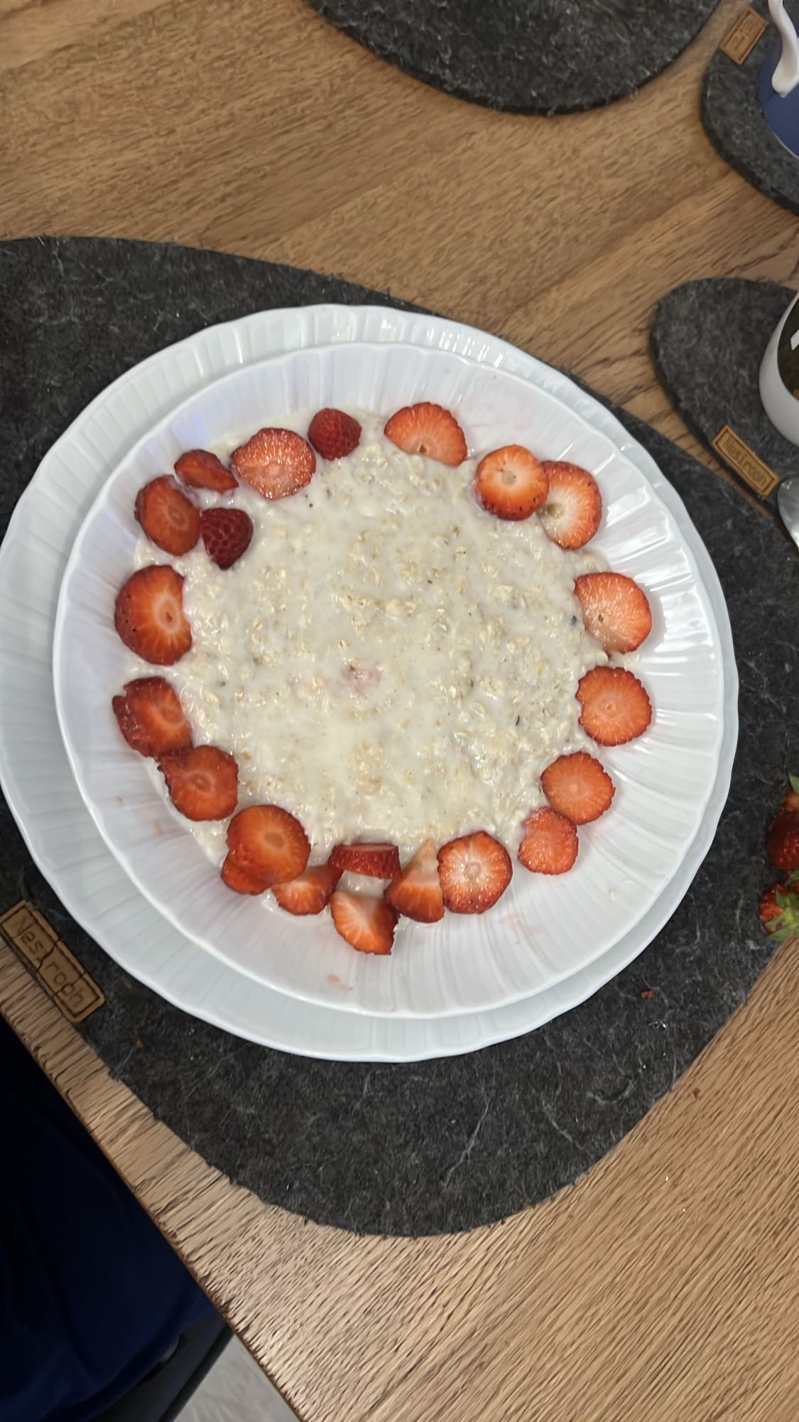 Porridge con fragole