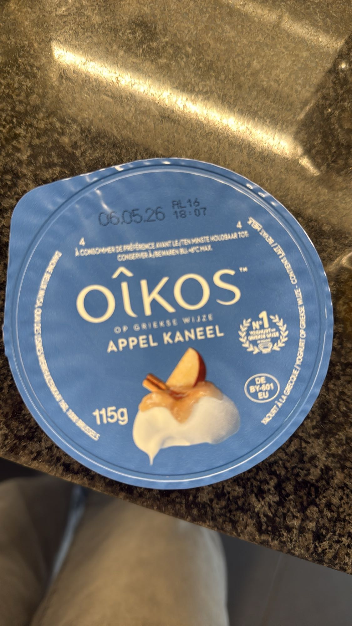 Griekse yoghurt appel kaneel