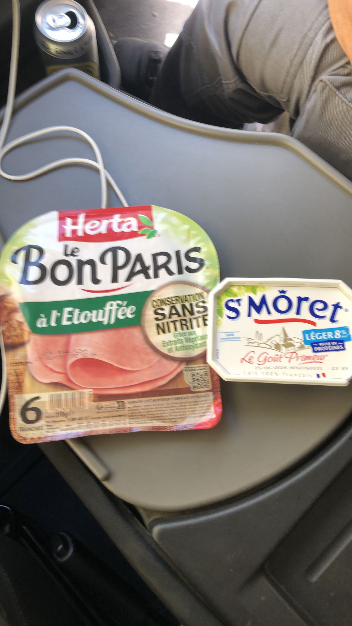 Jambon et fromage frais