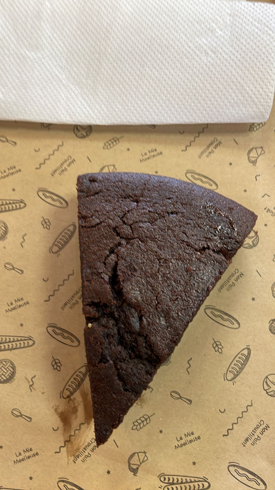 Part de gâteau au chocolat