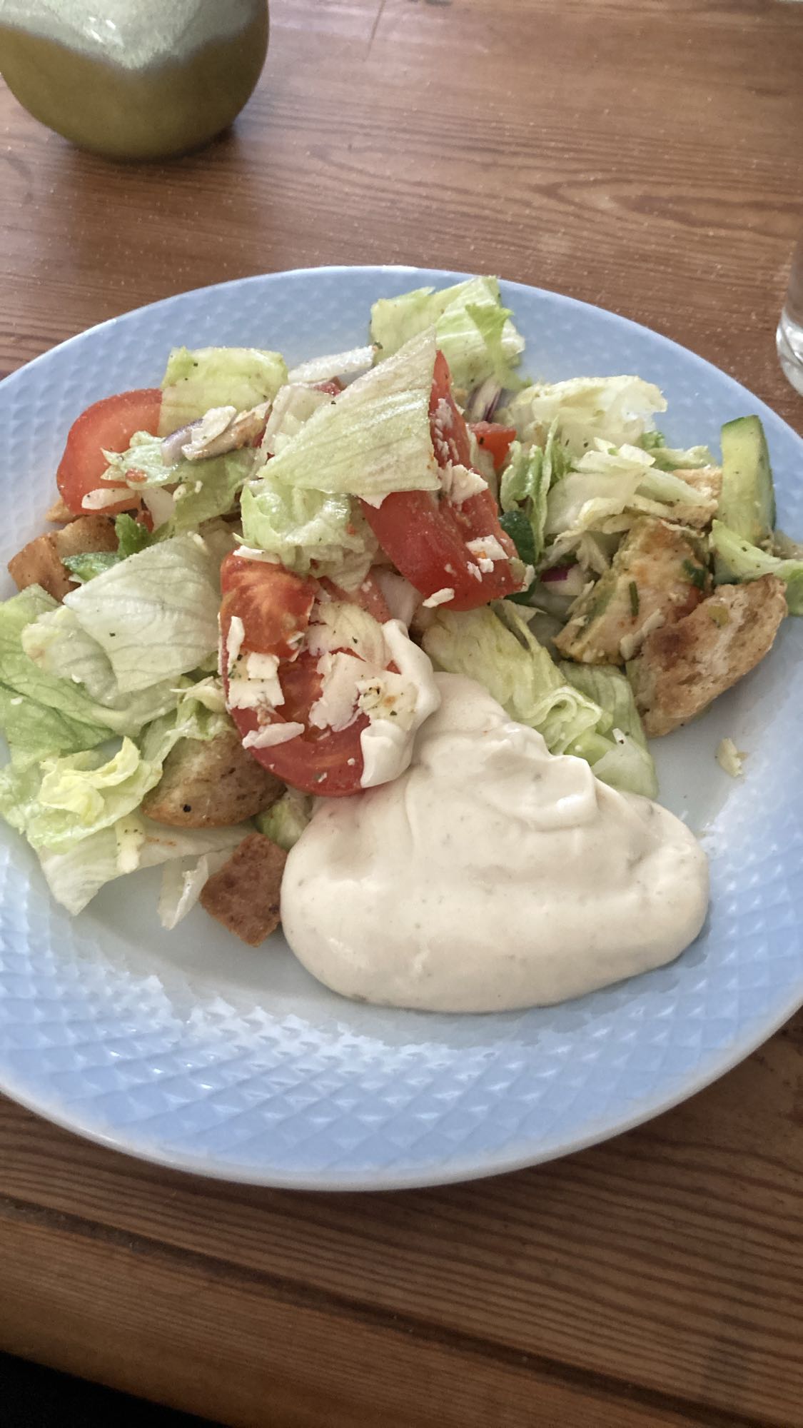 Kycklingsallad med dressing