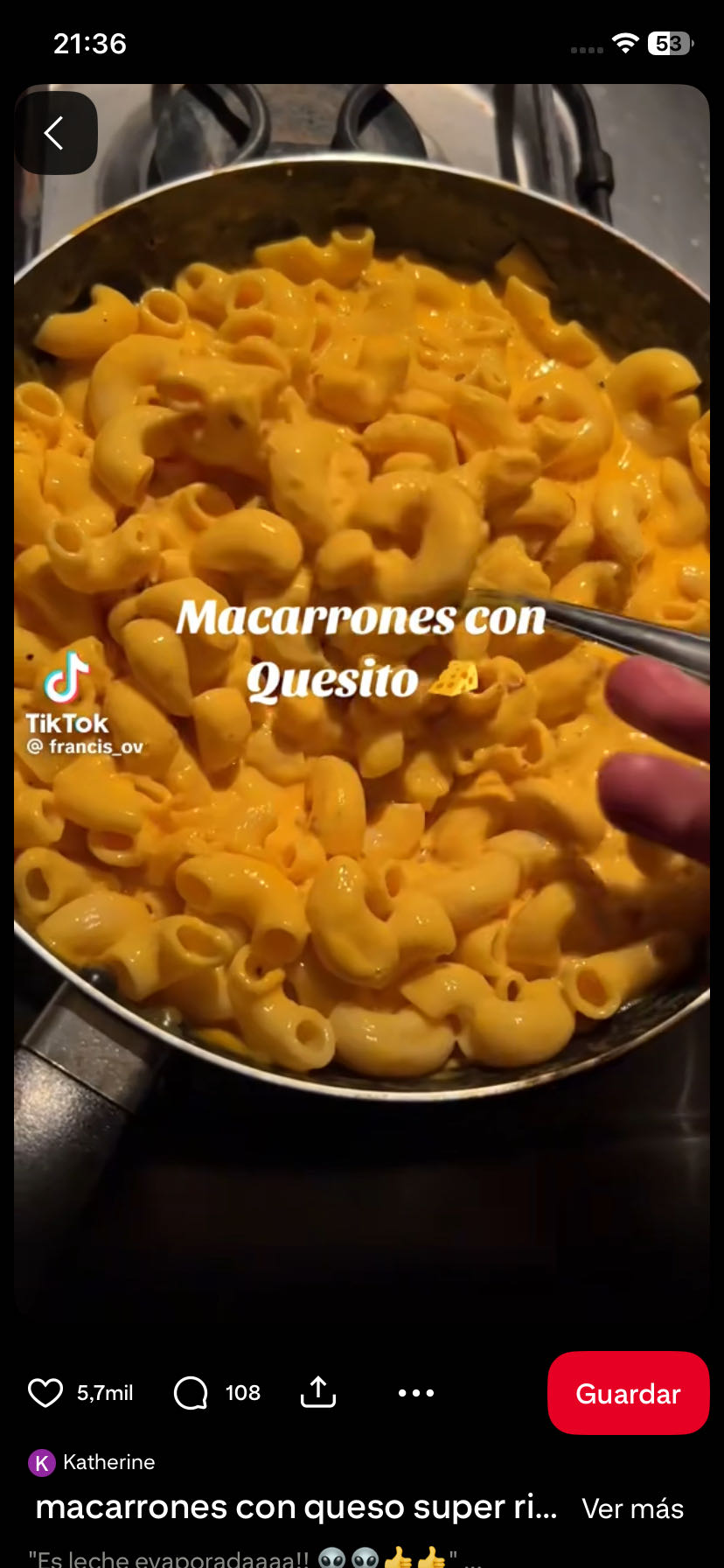 macarrones con queso