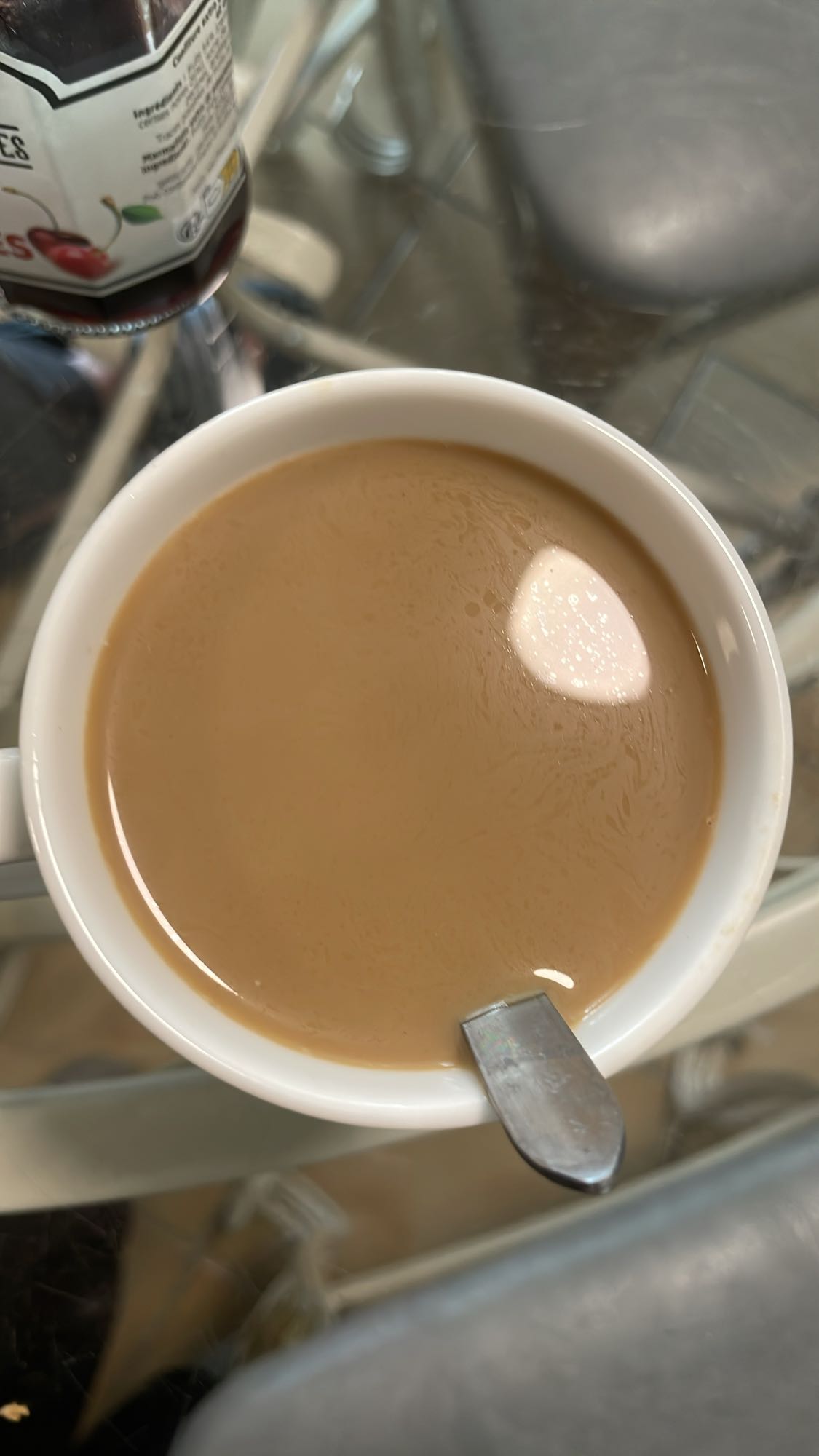 Thé au lait sucré