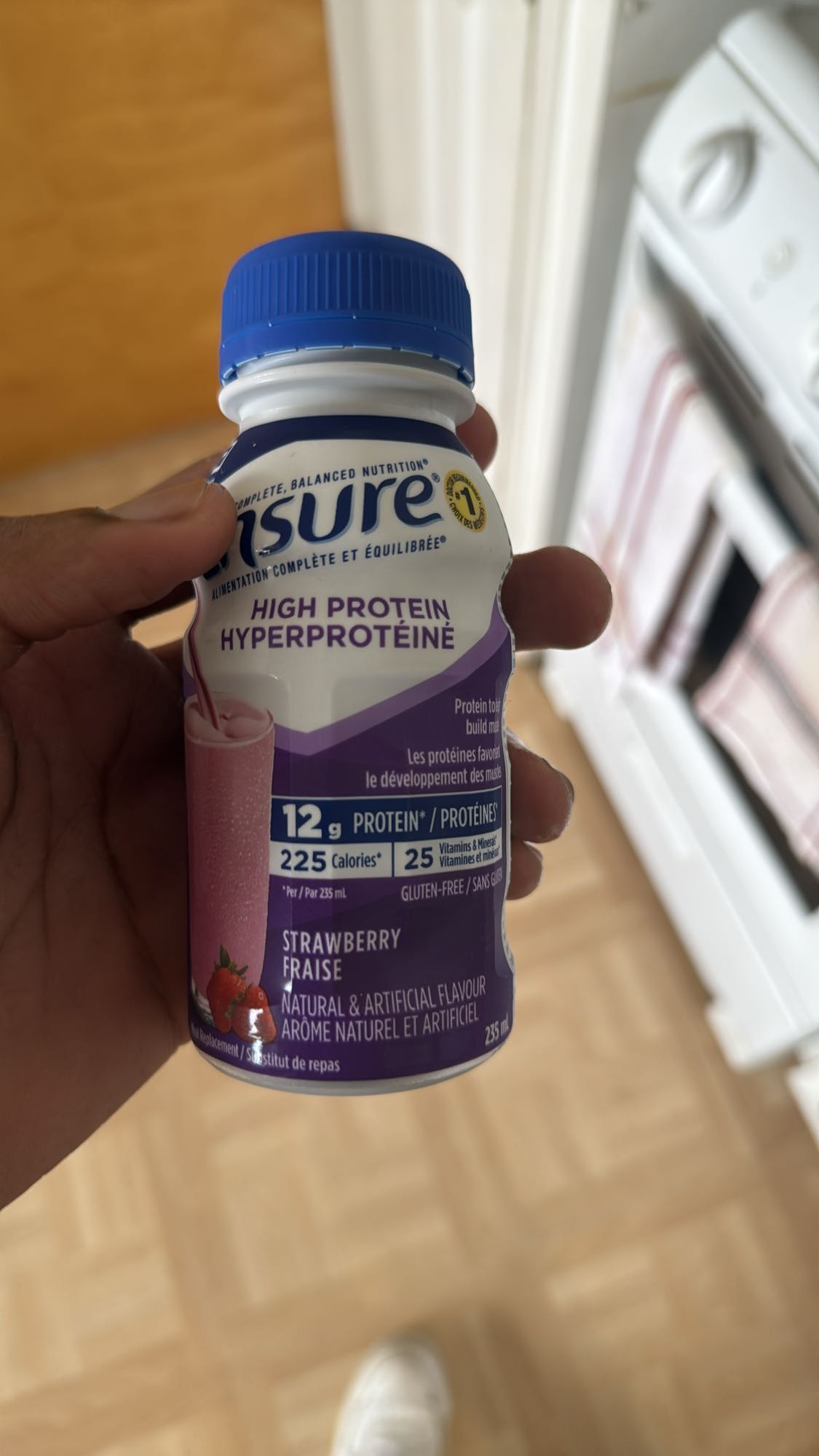 Boisson protéinée fraise