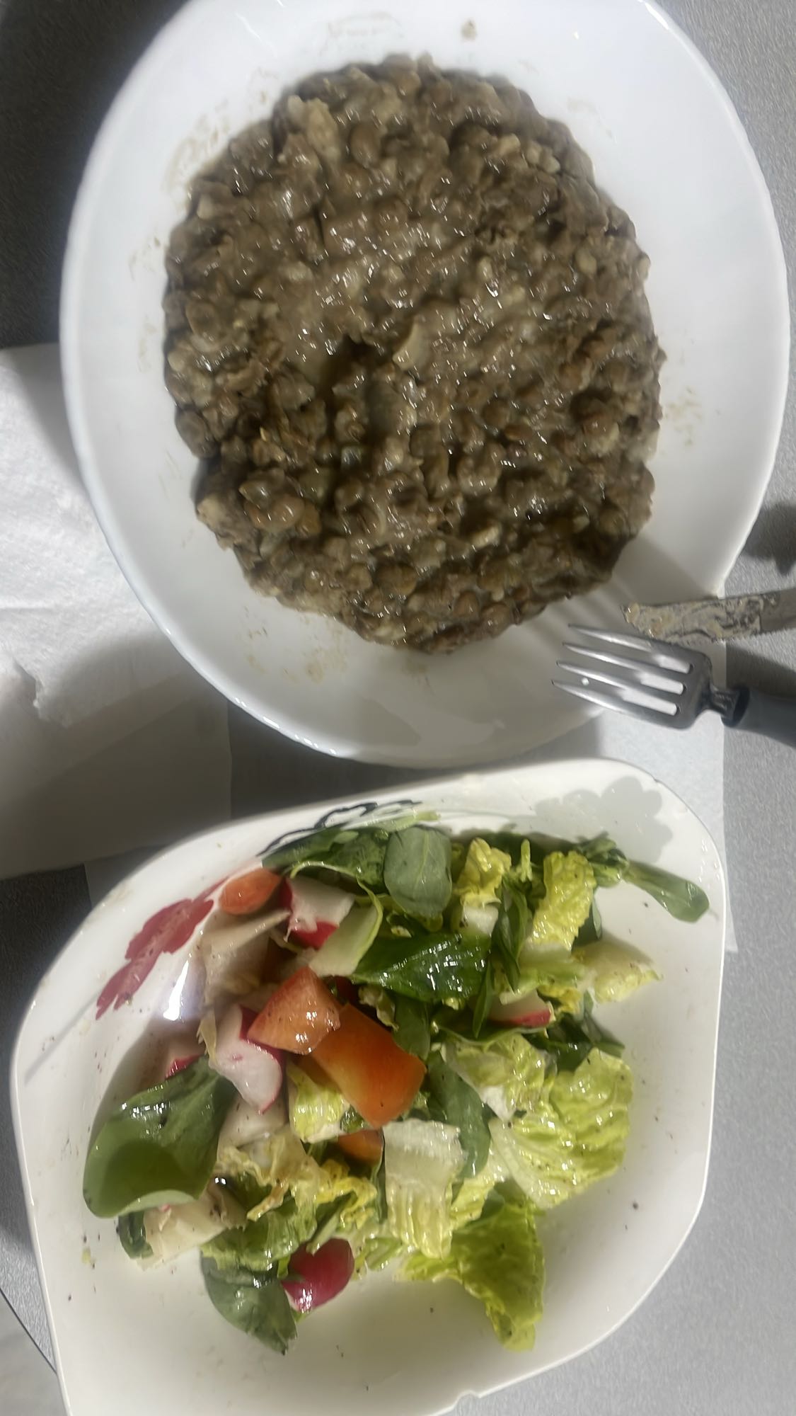 Lentil Stew with Salad