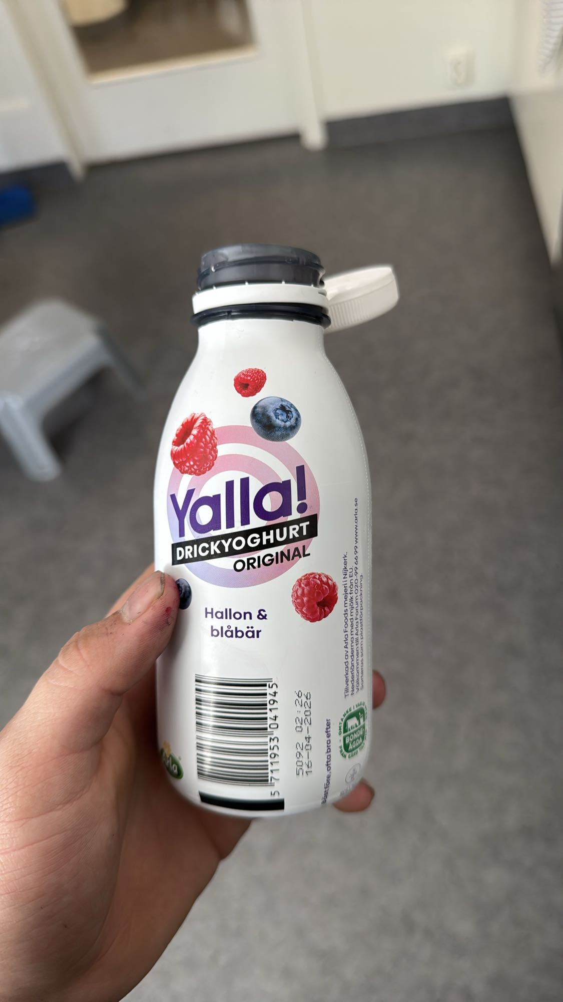 Drickyoghurt hallon blåbär