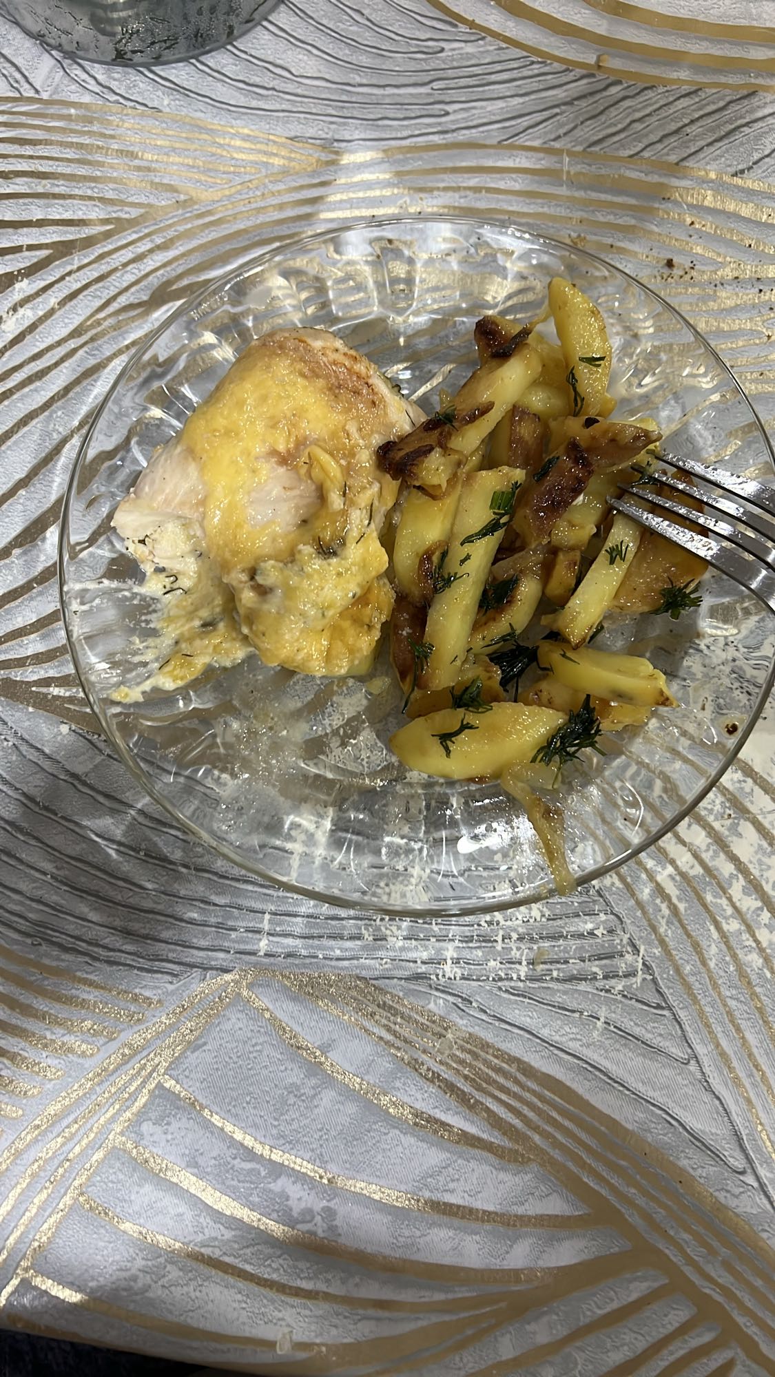 Курица с картофелем