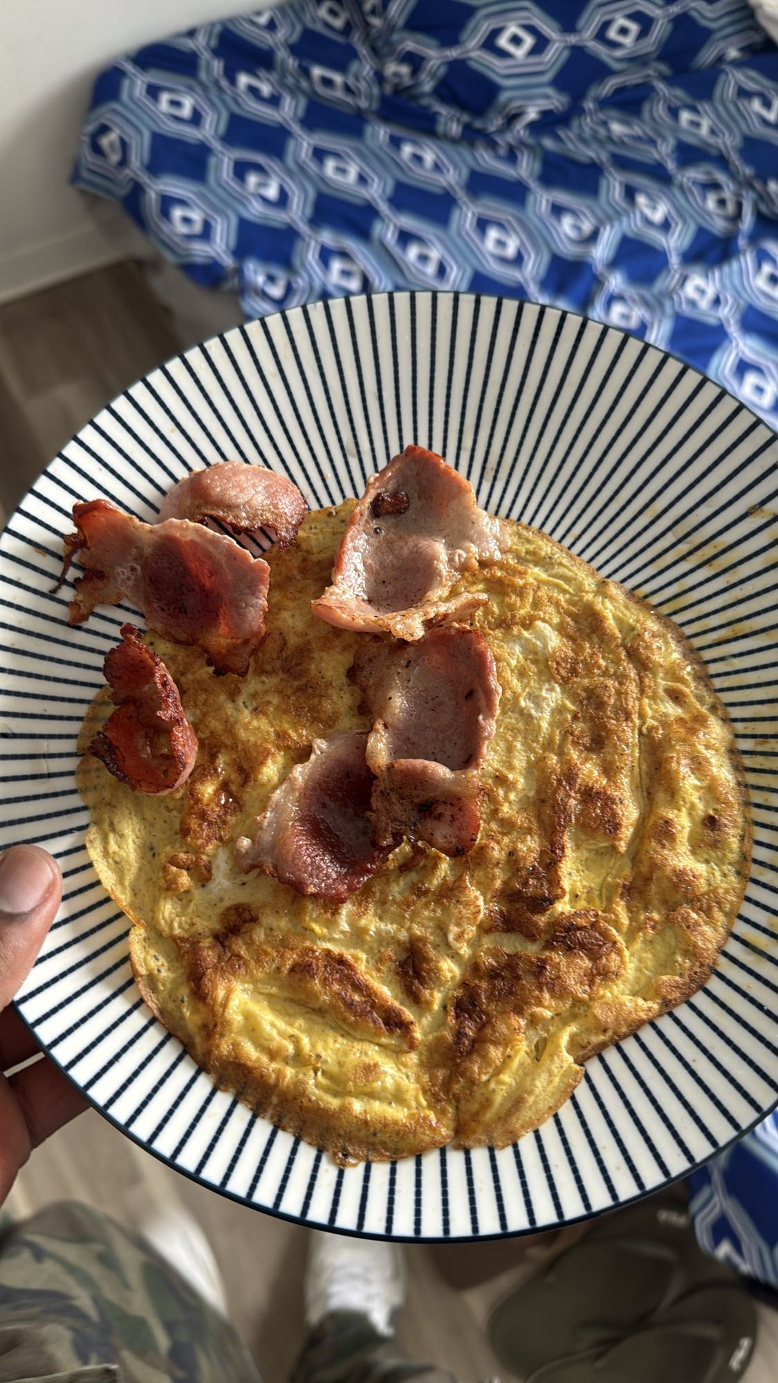 Omelette au jambon