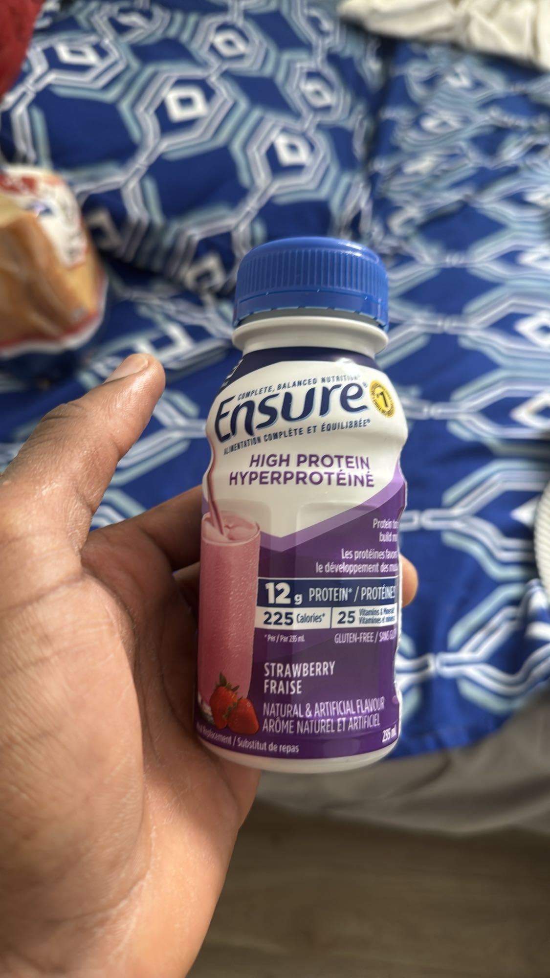 Boisson protéinée fraise