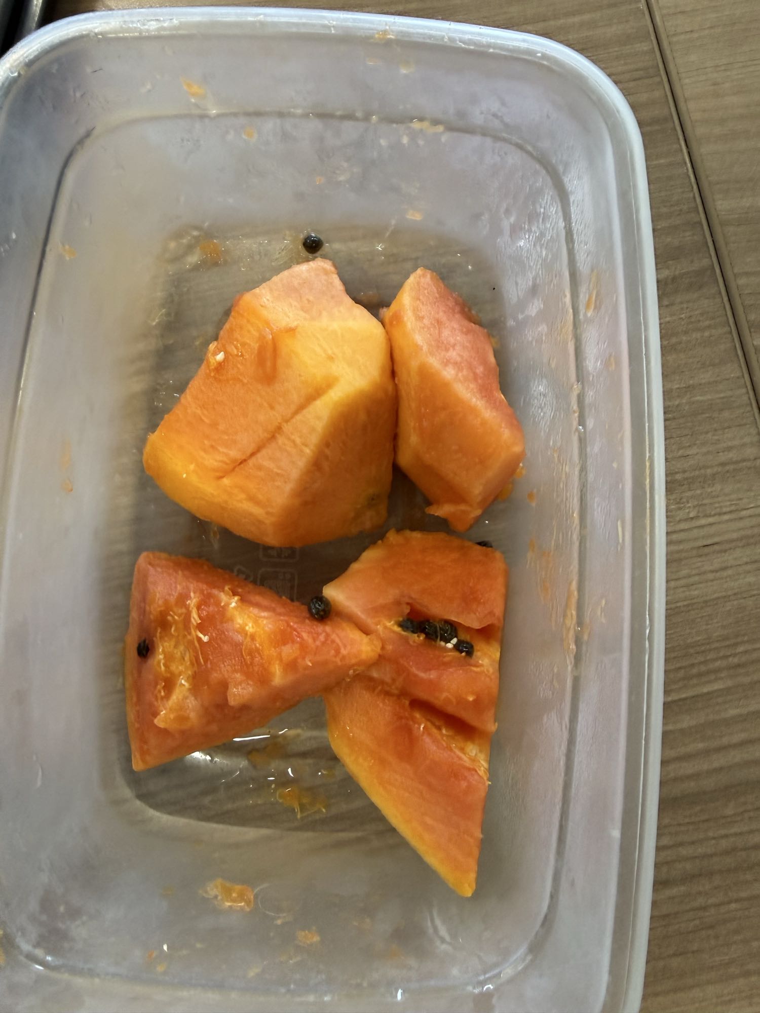 Mamão em pedaços
