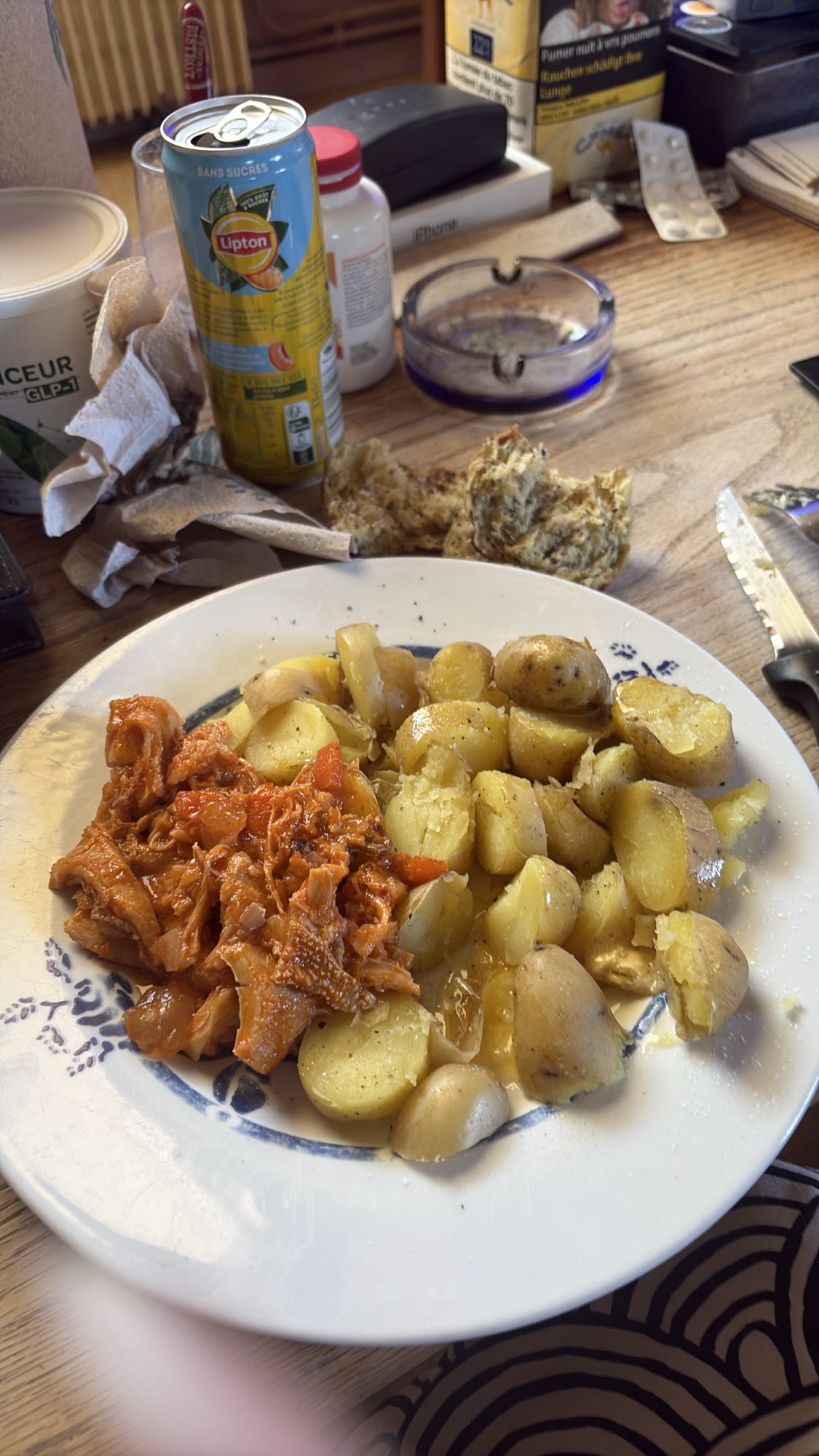 Pommes de terre et tripes
