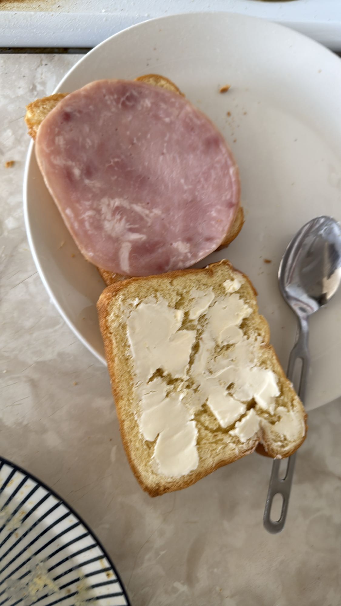 Tartines jambon beurre