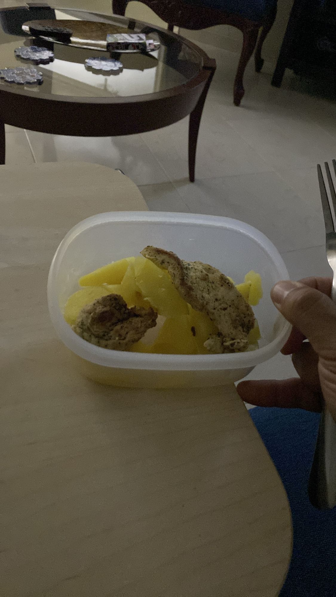 pollo con papa