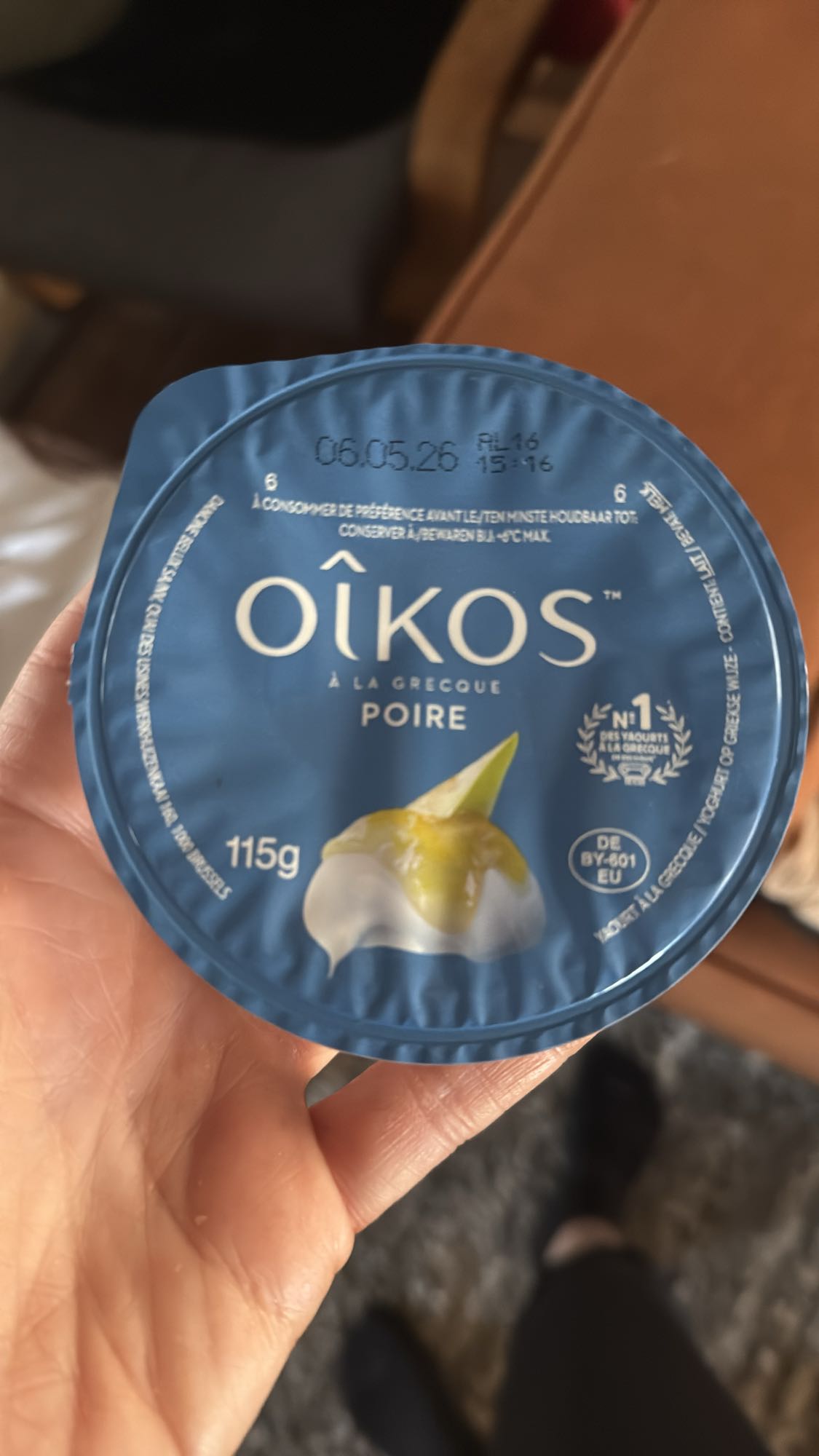 Griekse yoghurt peer